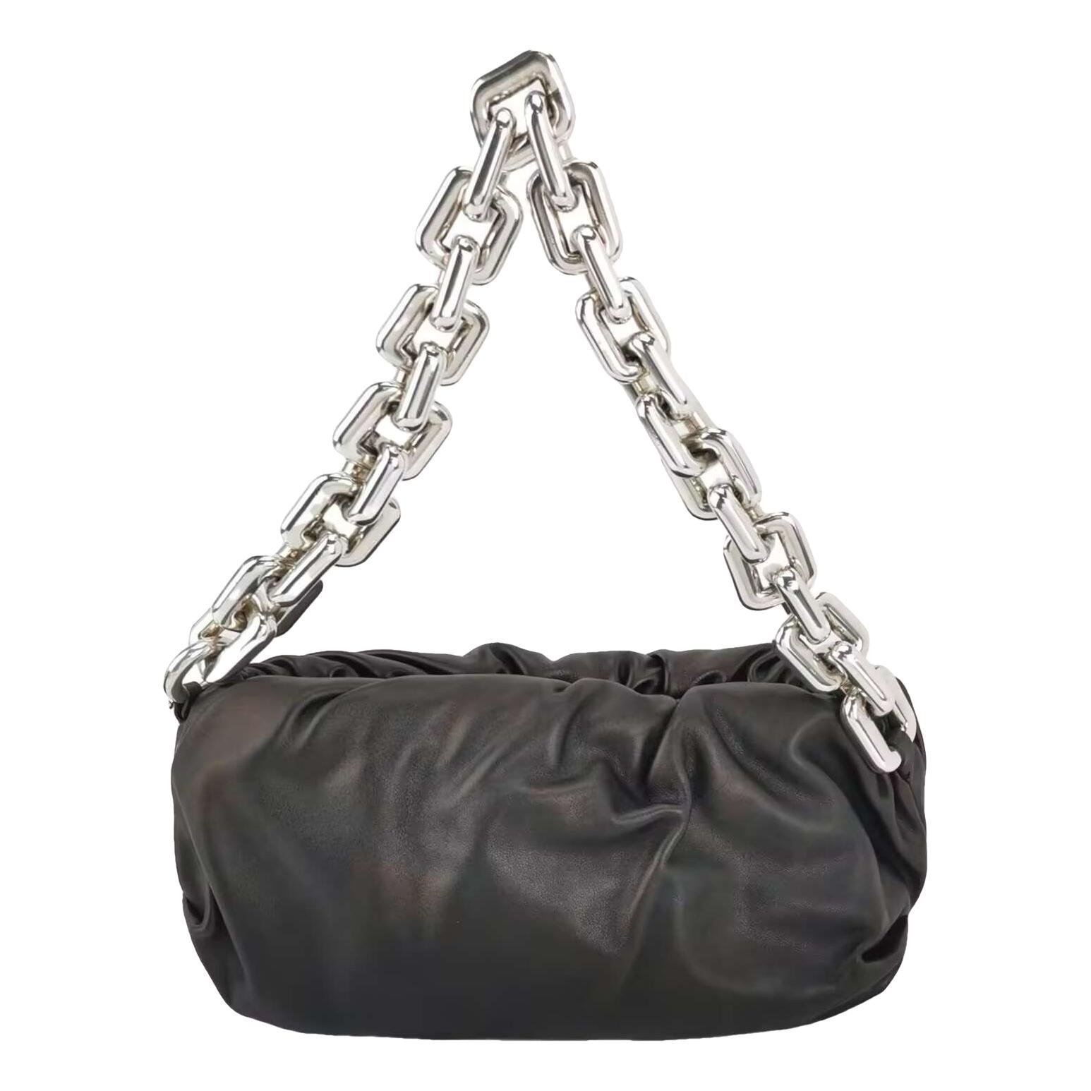 Pouch leather handbag