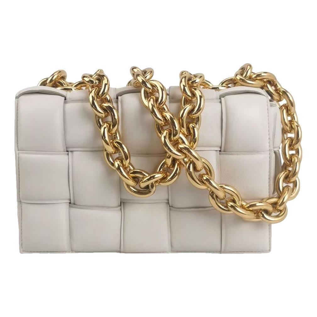Cassette leather handbag
