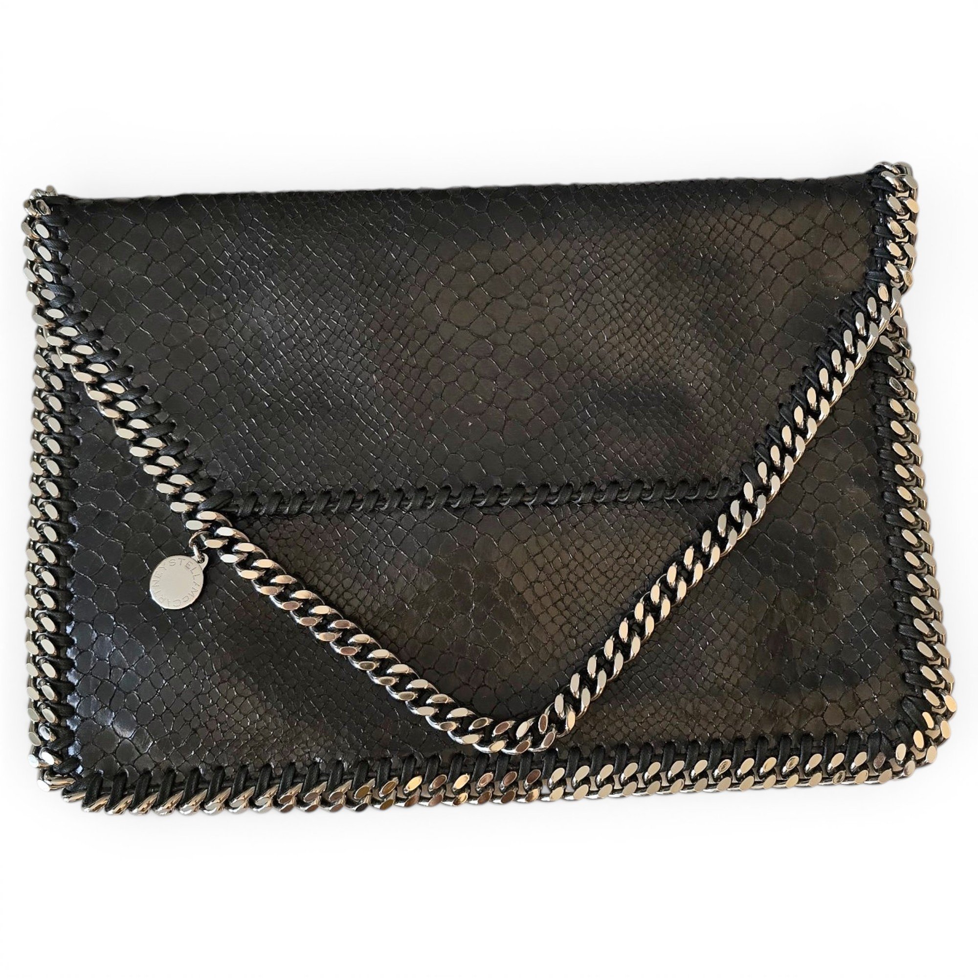 Falabella vegan leather clutch bag