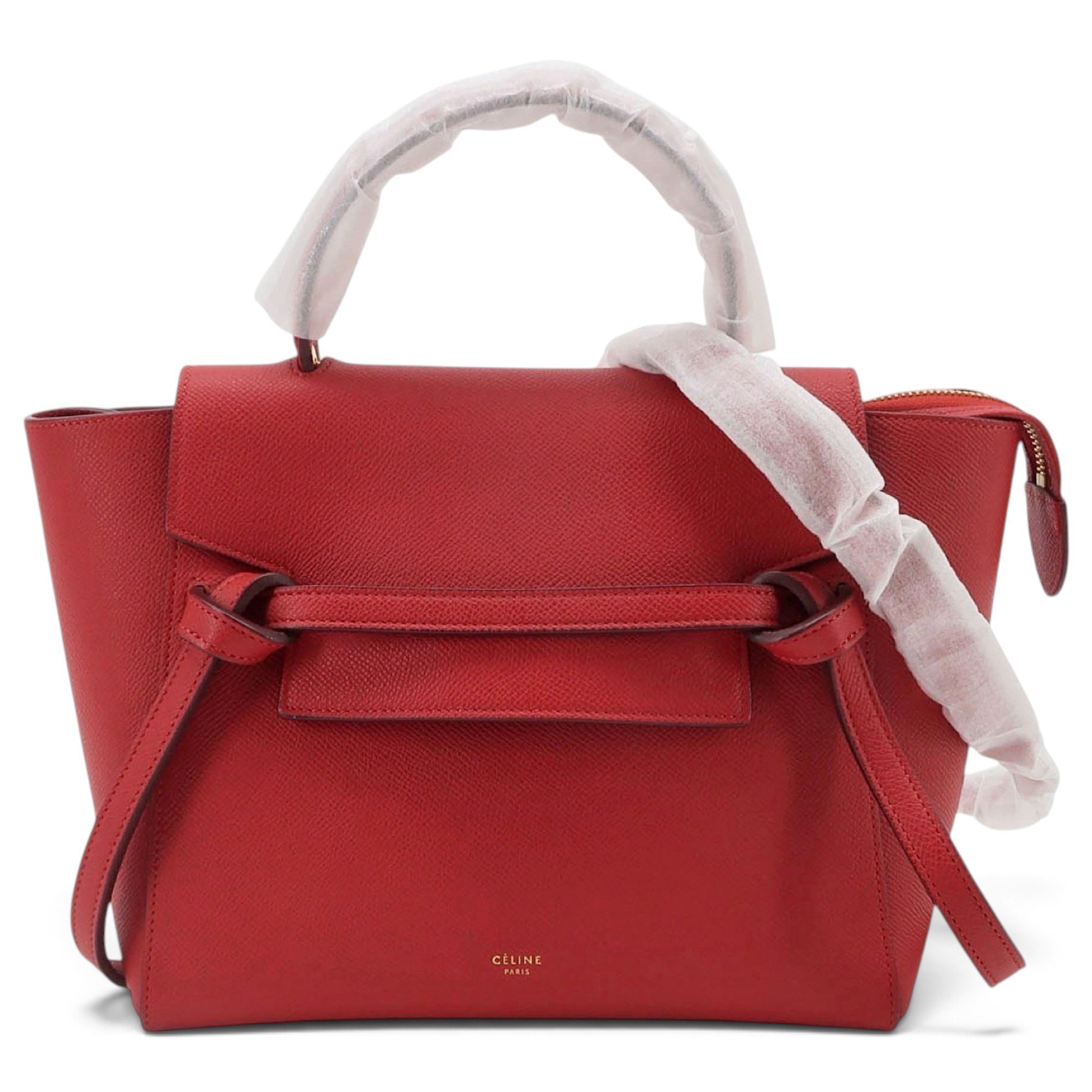 Belt leather handbag