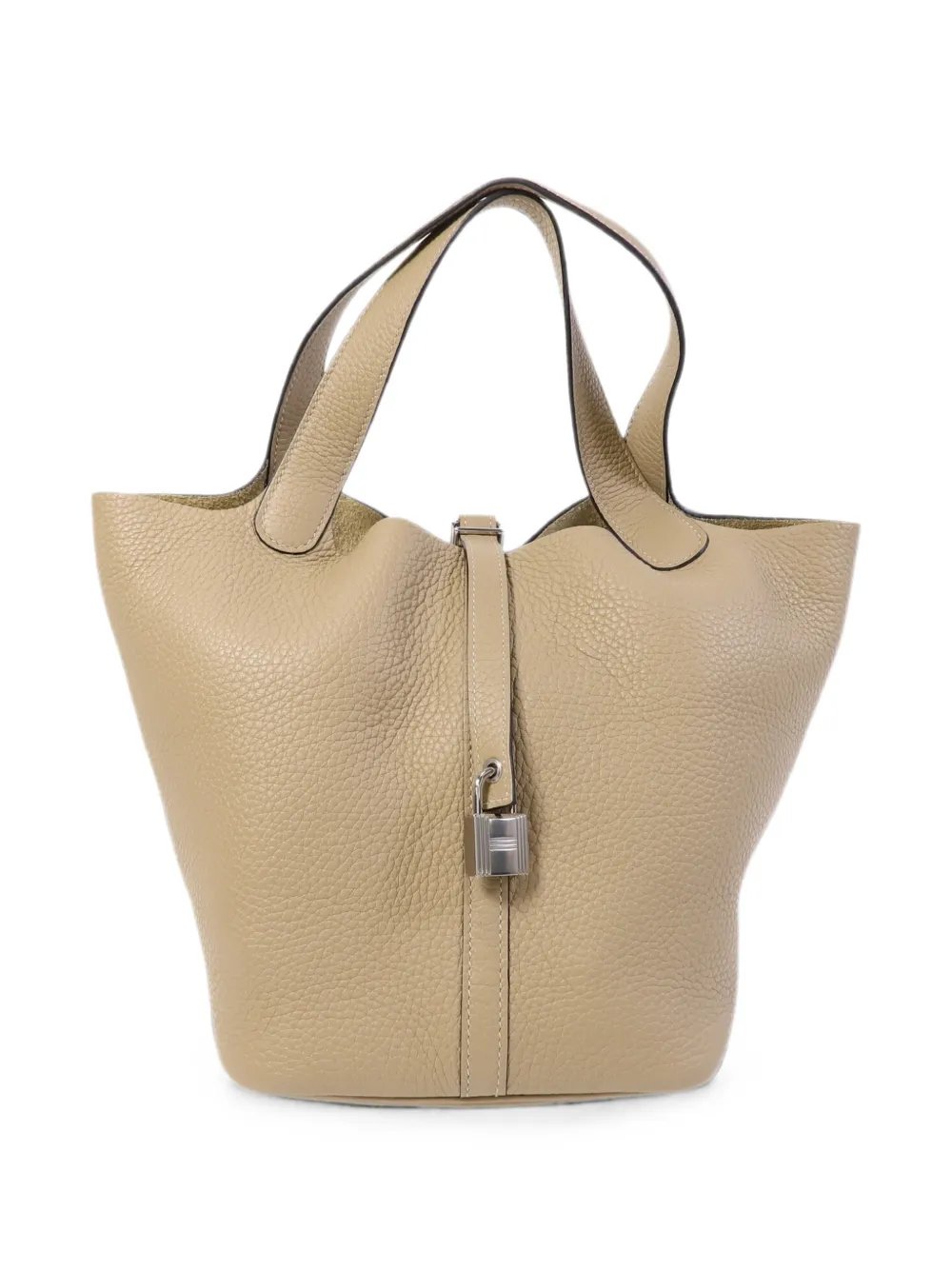 Picotin MM leather tote bag