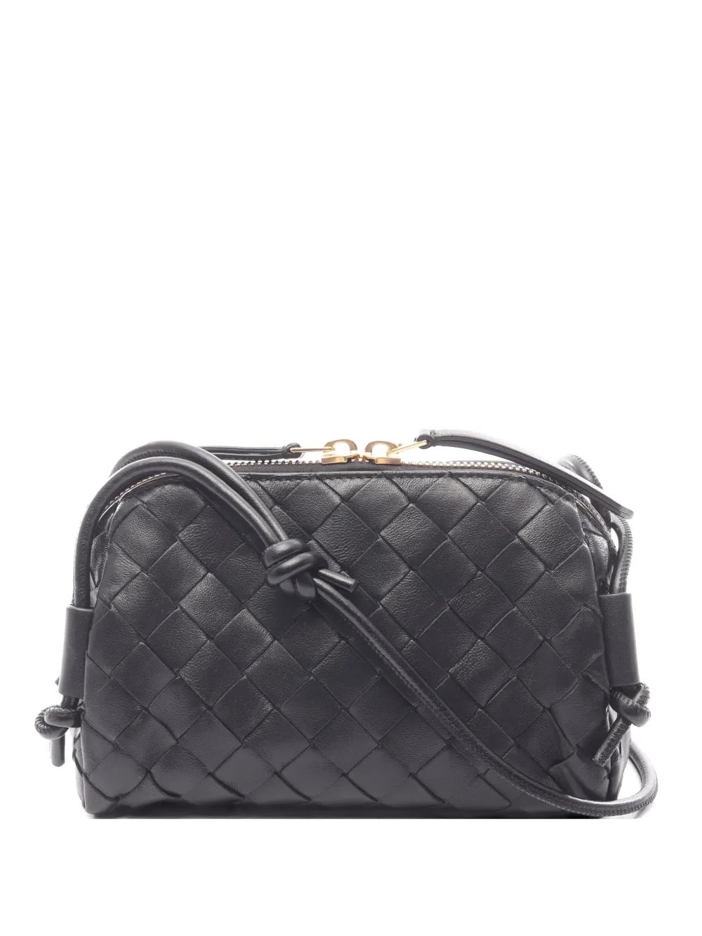 2010s Intrecciato leather shoulder bag