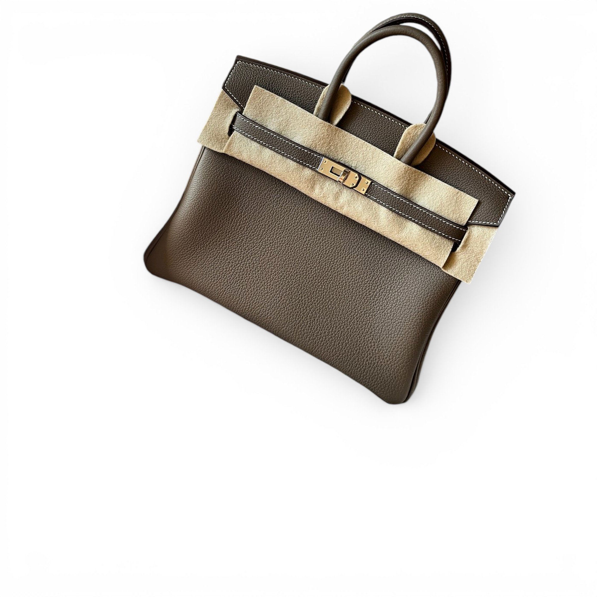 Birkin 25 leather handbag