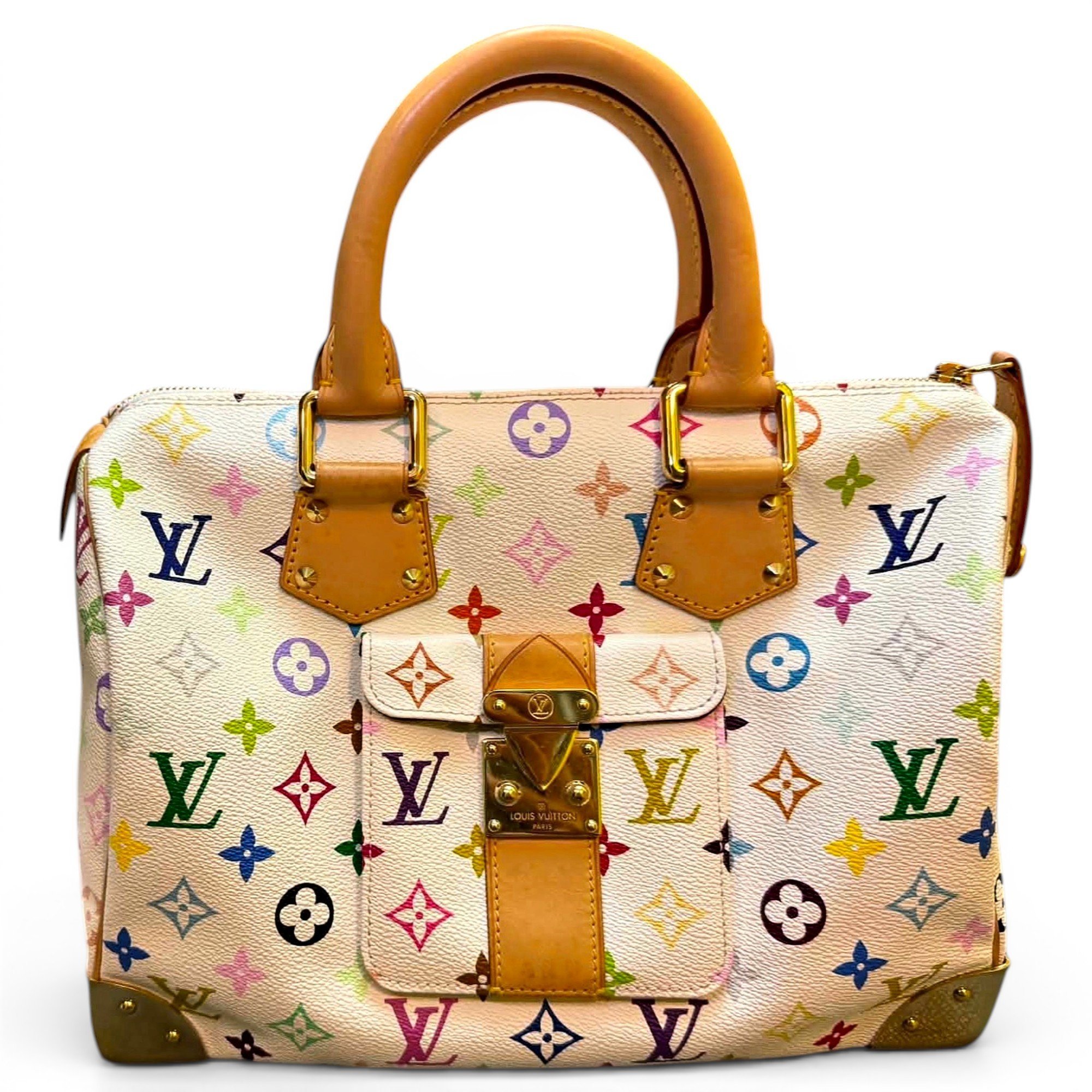 Speedy leather handbag