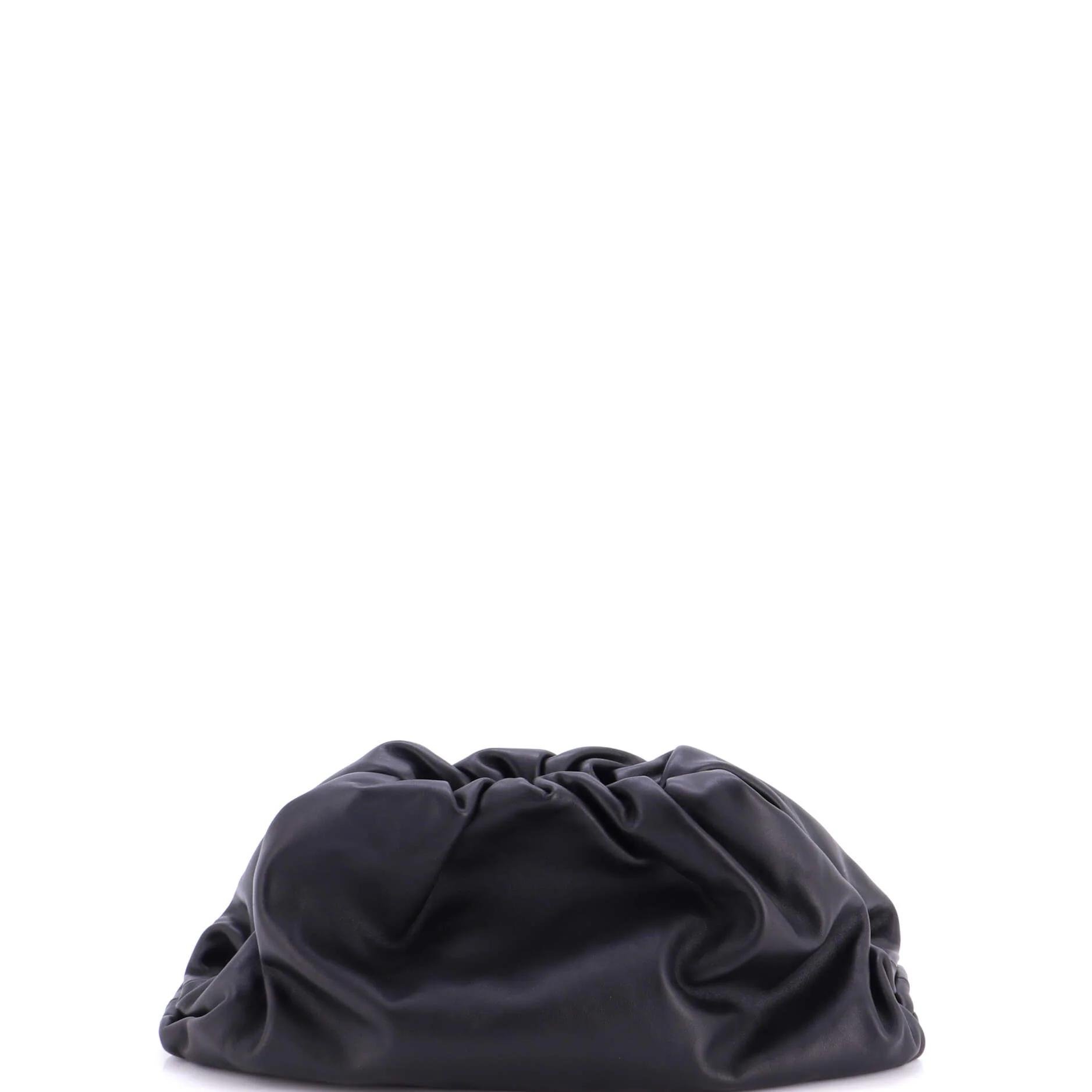 Leather clutch bag