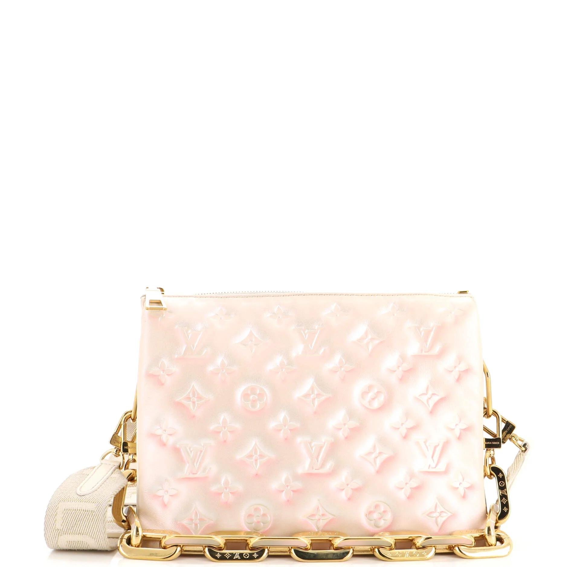 Coussin leather crossbody bag