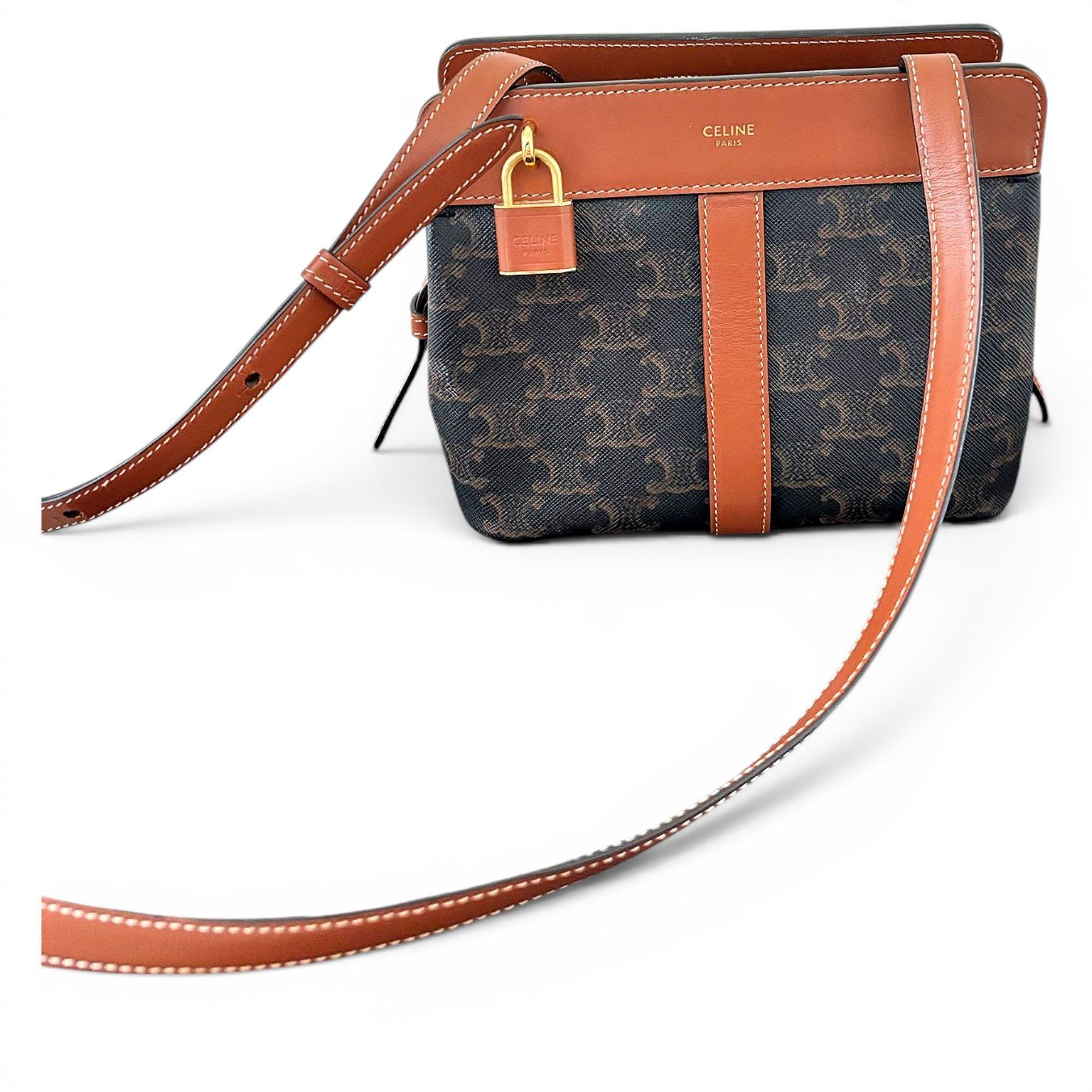 Cabas leather handbag