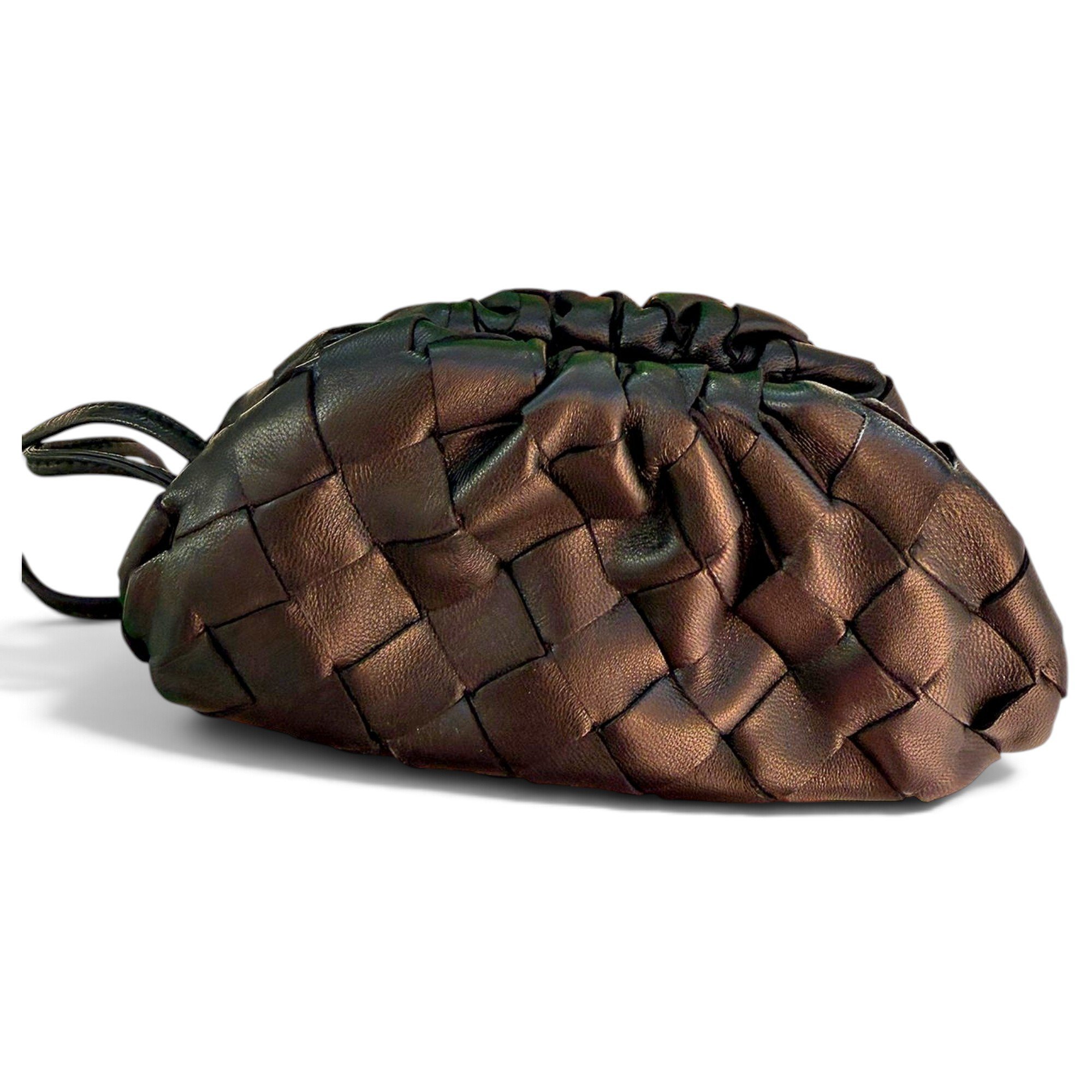 Pouch leather handbag