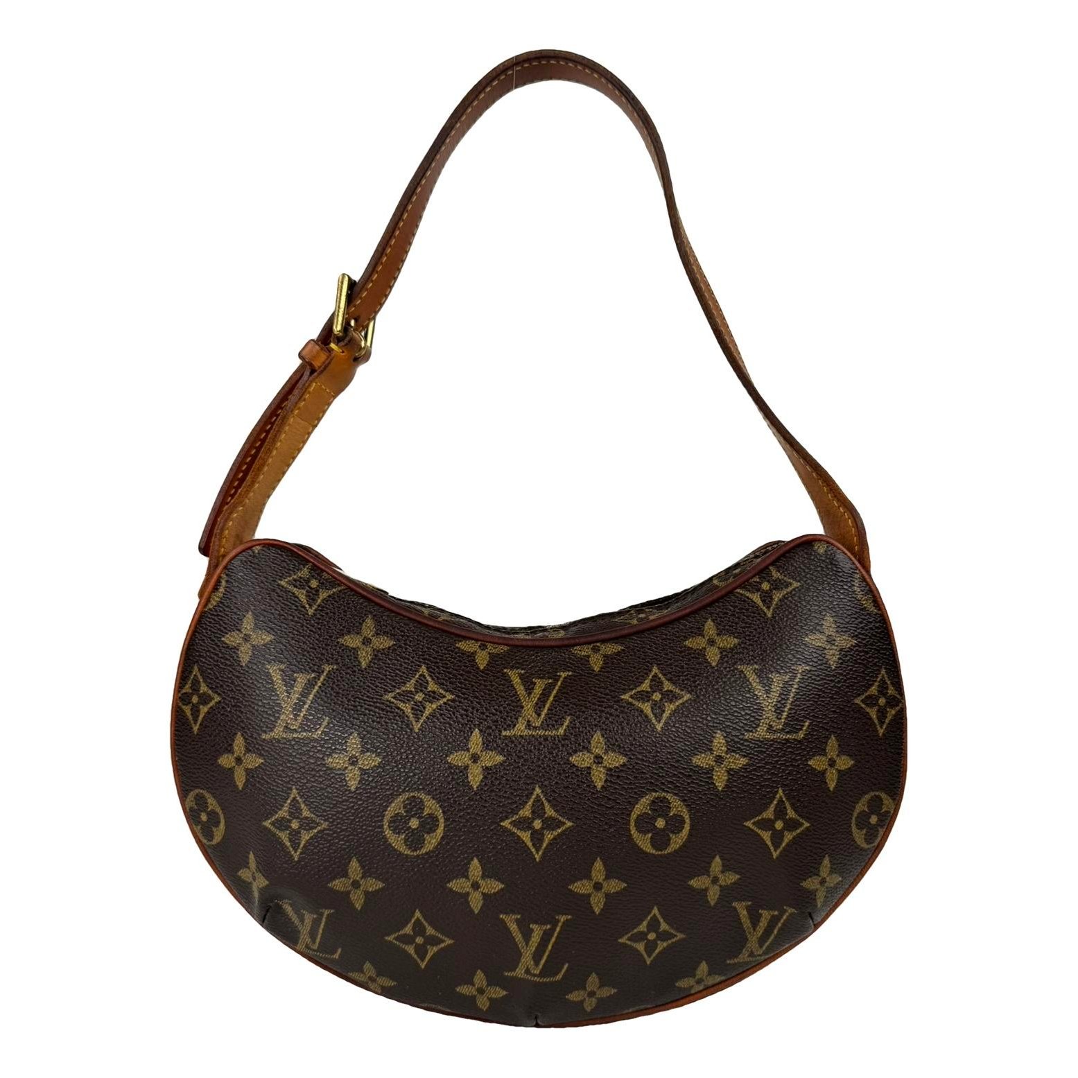 Croissant leather handbag