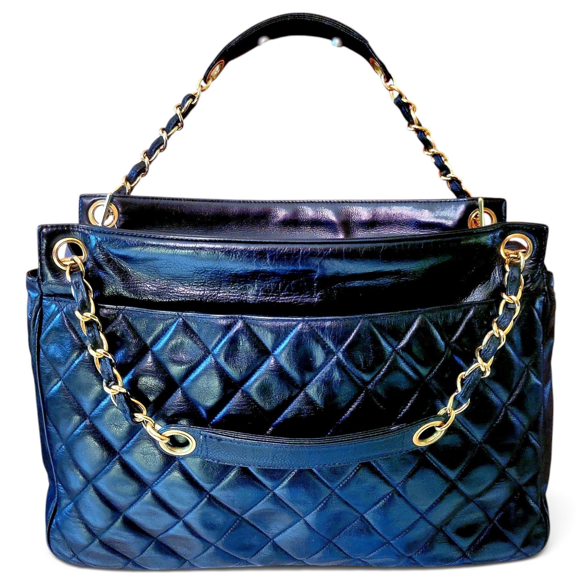 Grand shopping leather tote