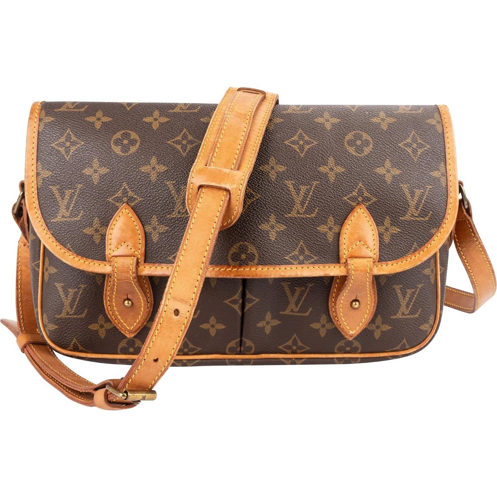Gibeciere leather crossbody bag
