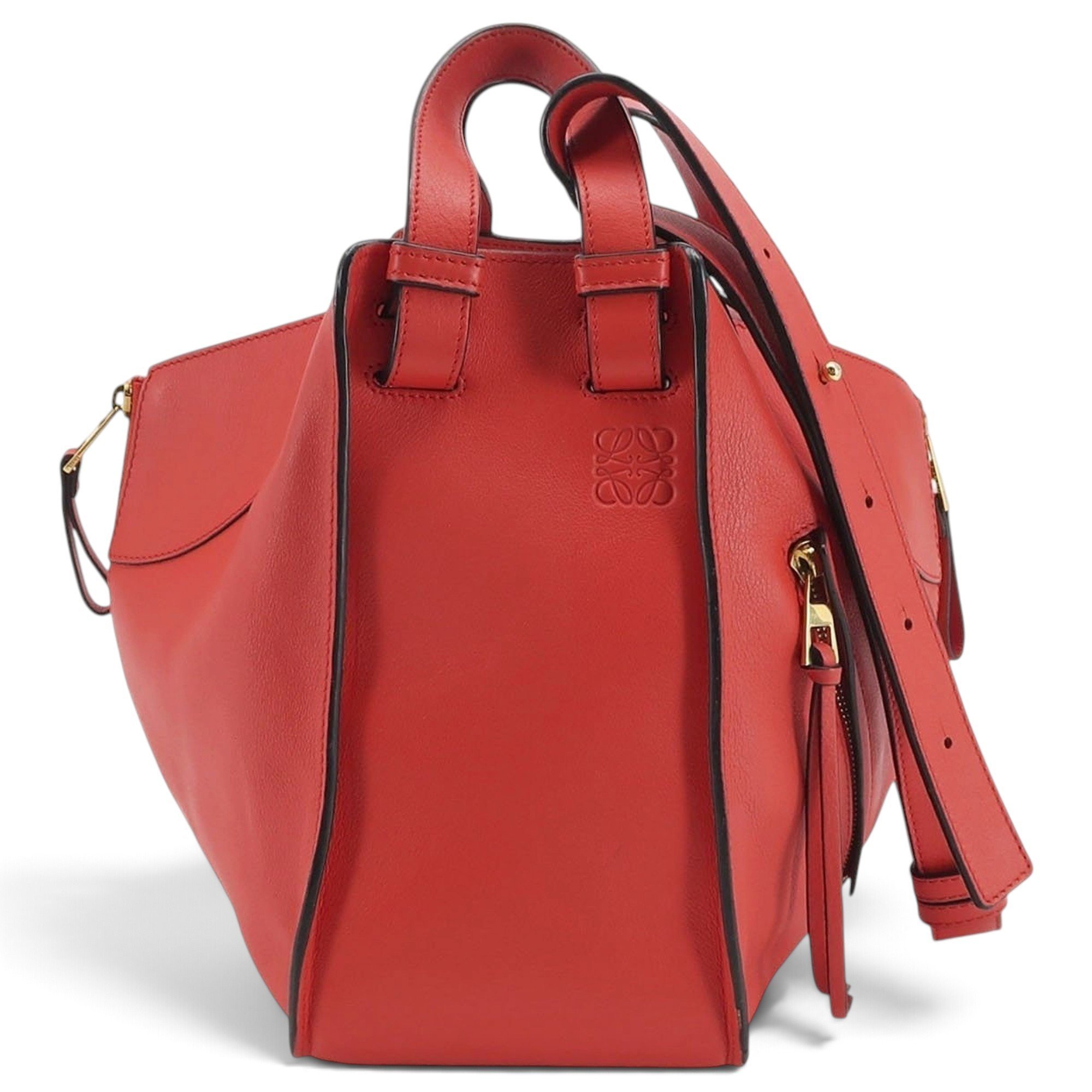 Hammock leather handbag
