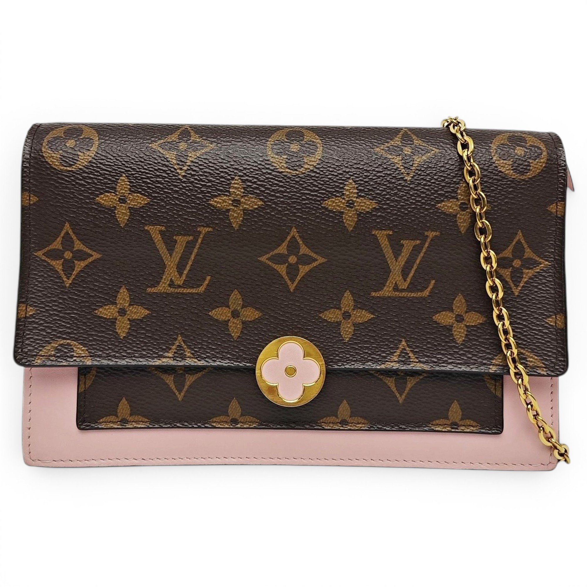 Chaîne Flore leather handbag
