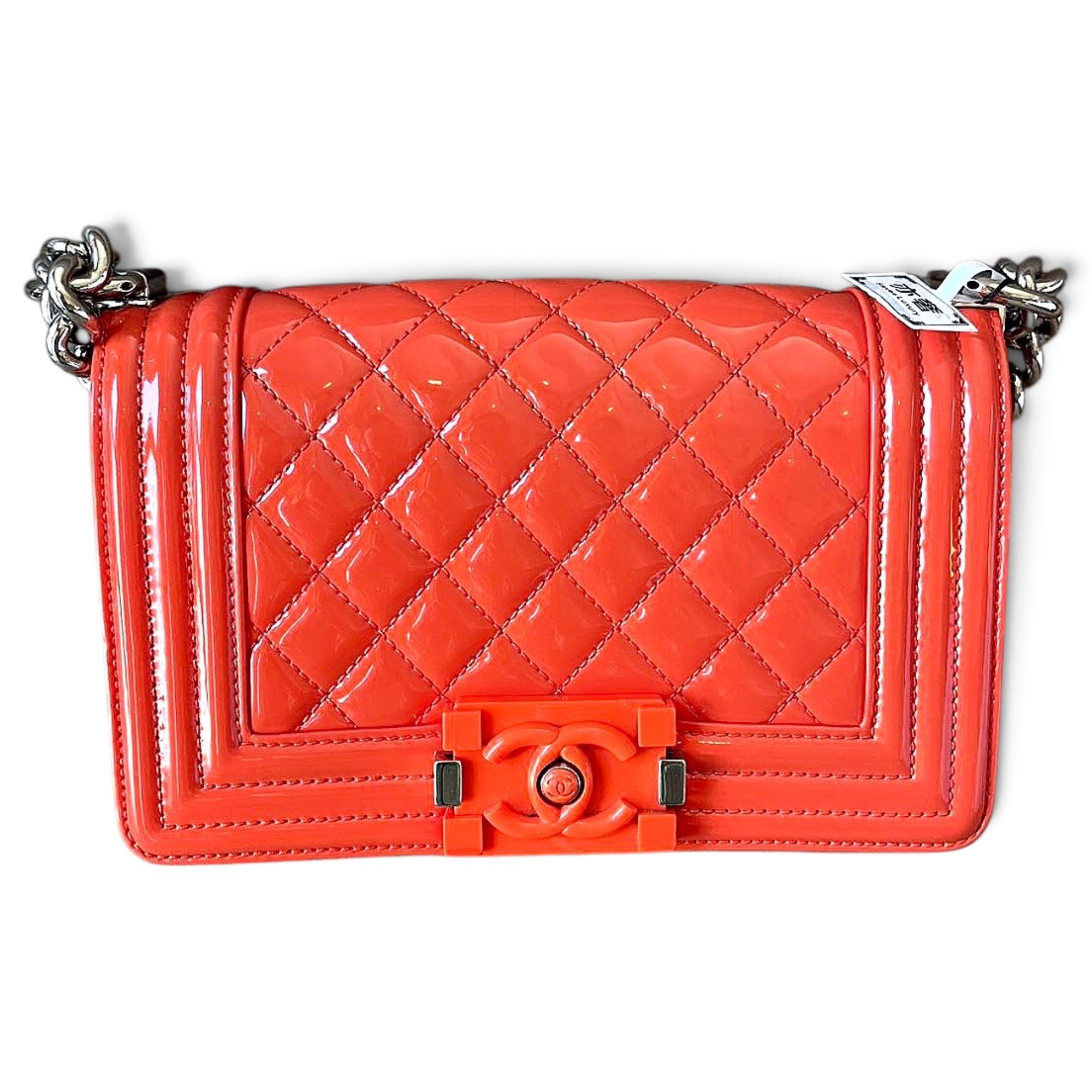 Boy patent leather crossbody bag