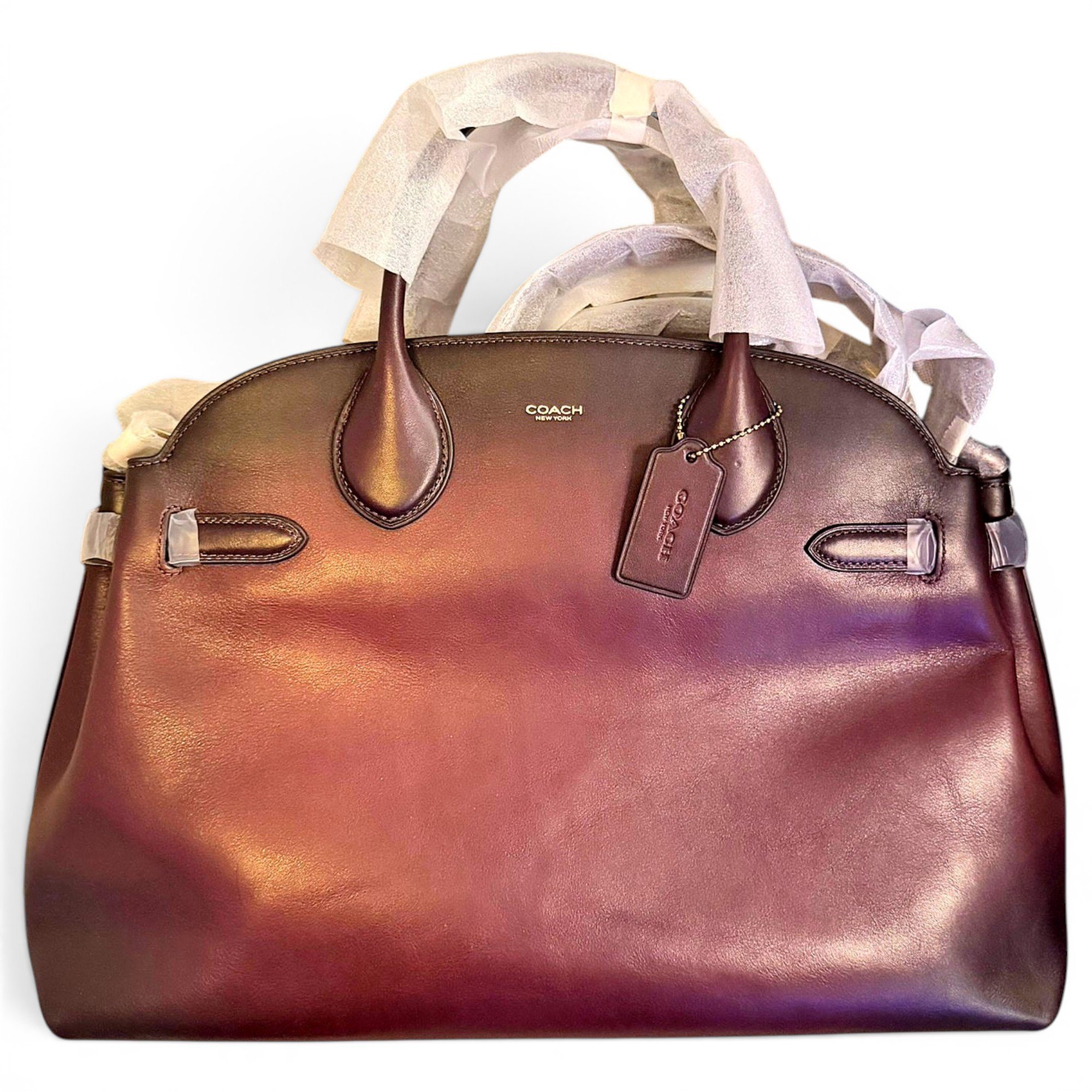 Leather travel bag