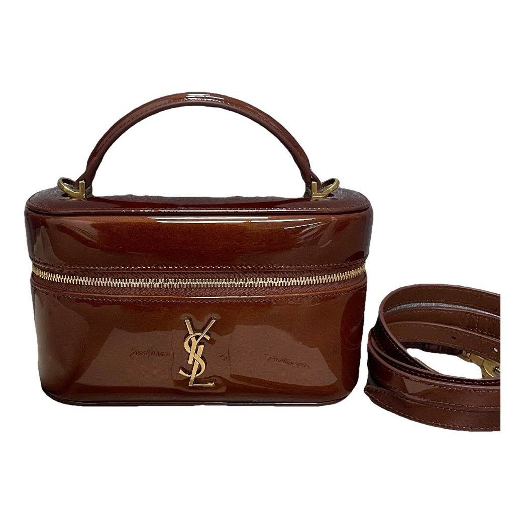 Patent leather handbag