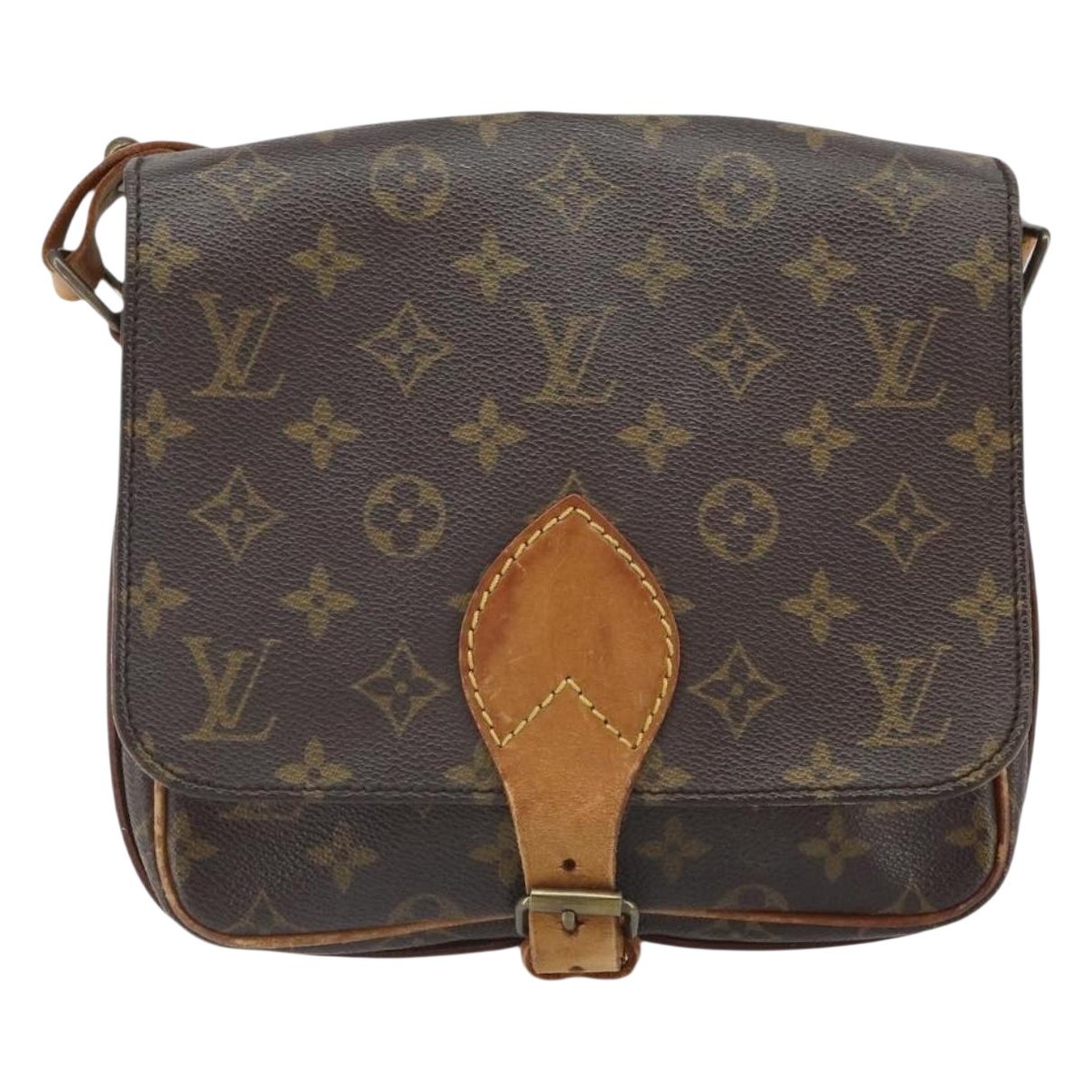 Cartouchière leather handbag