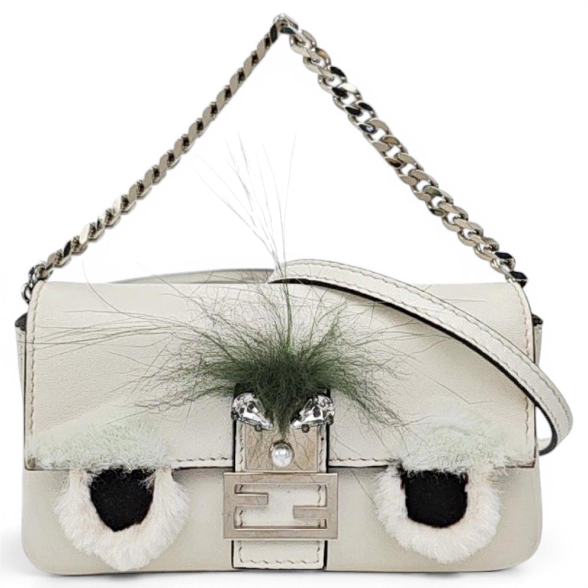 Baguette leather handbag