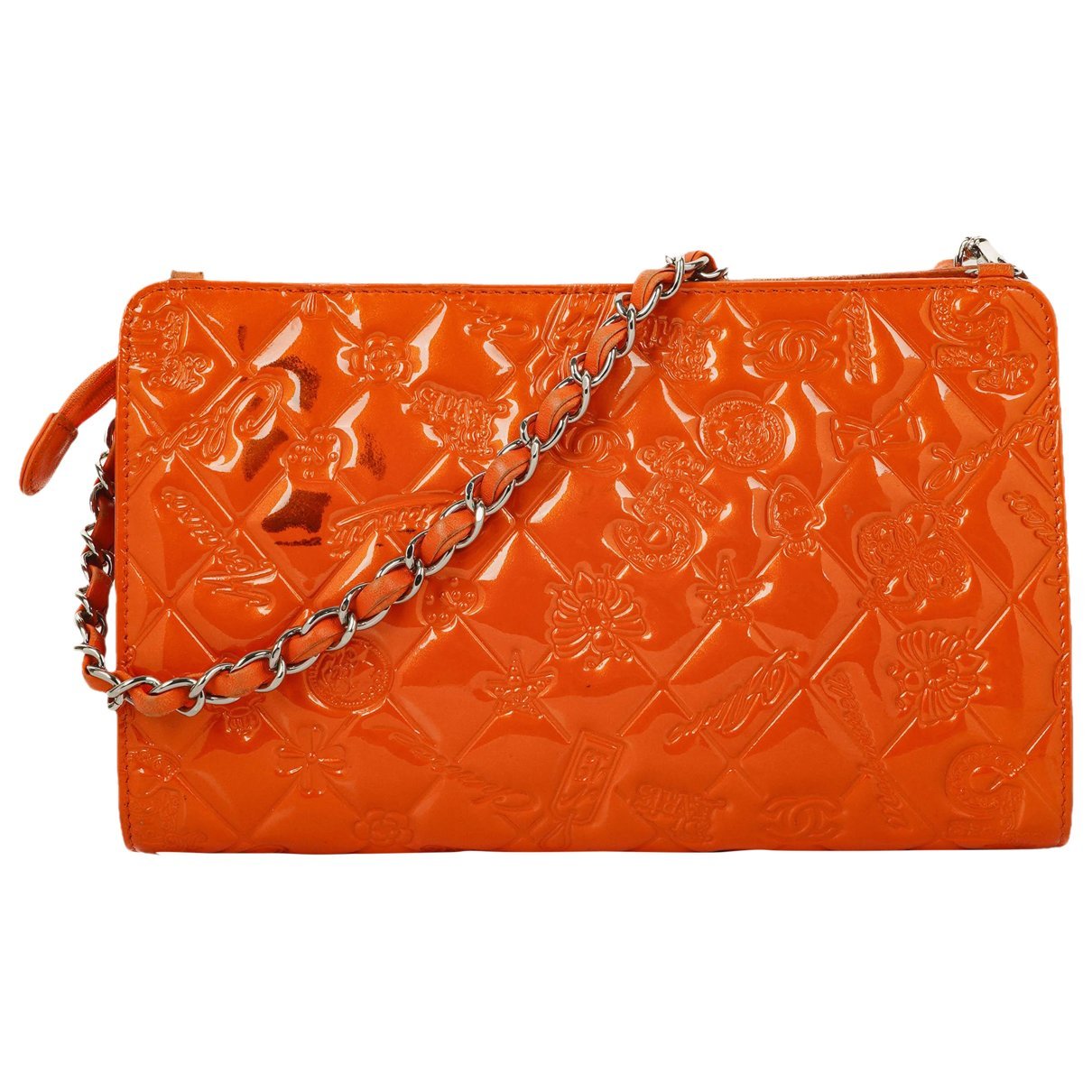 Patent leather handbag