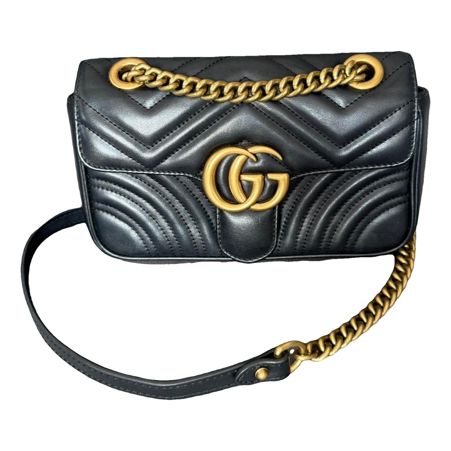 GG Marmont Flap leather crossbody bag