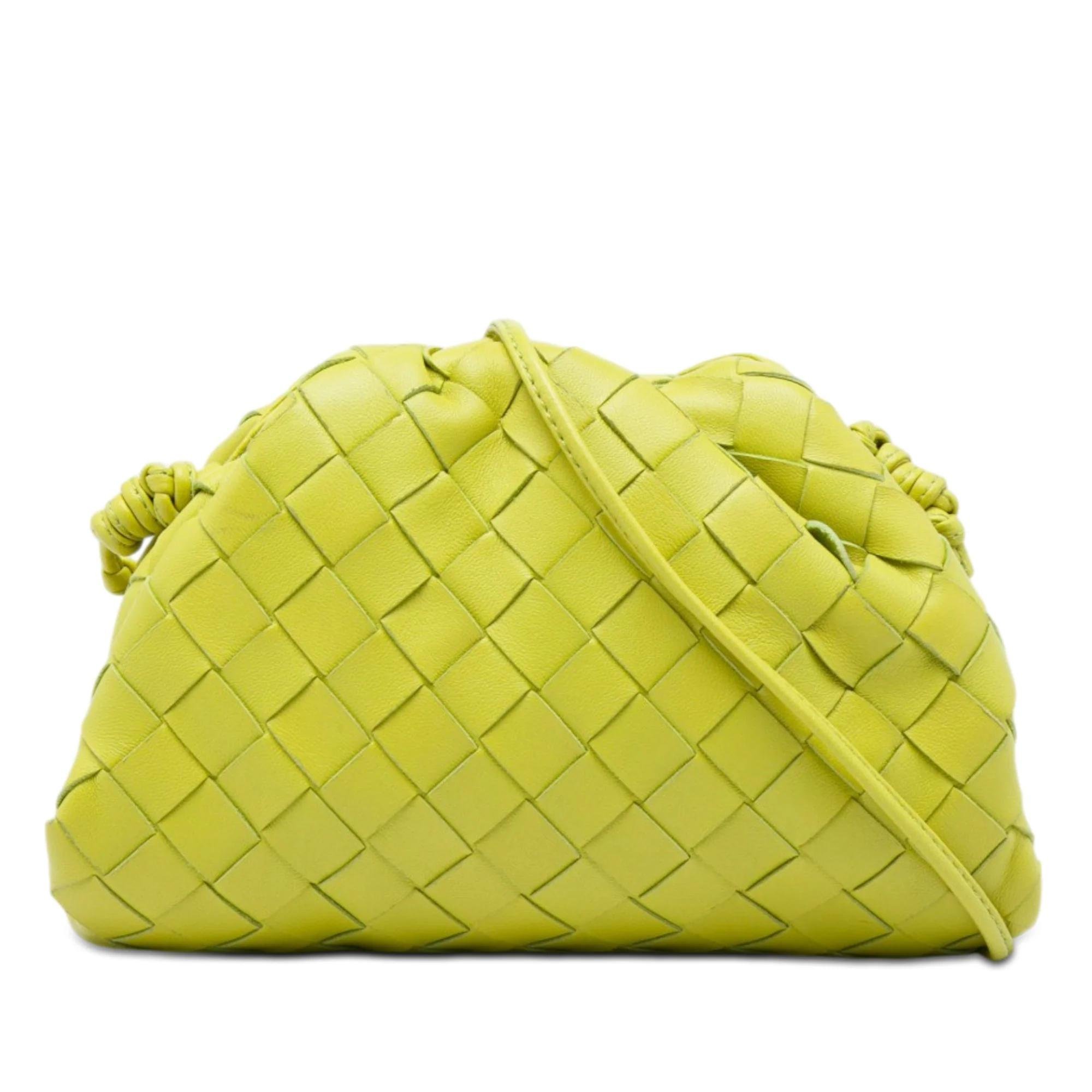 Pouch leather crossbody bag