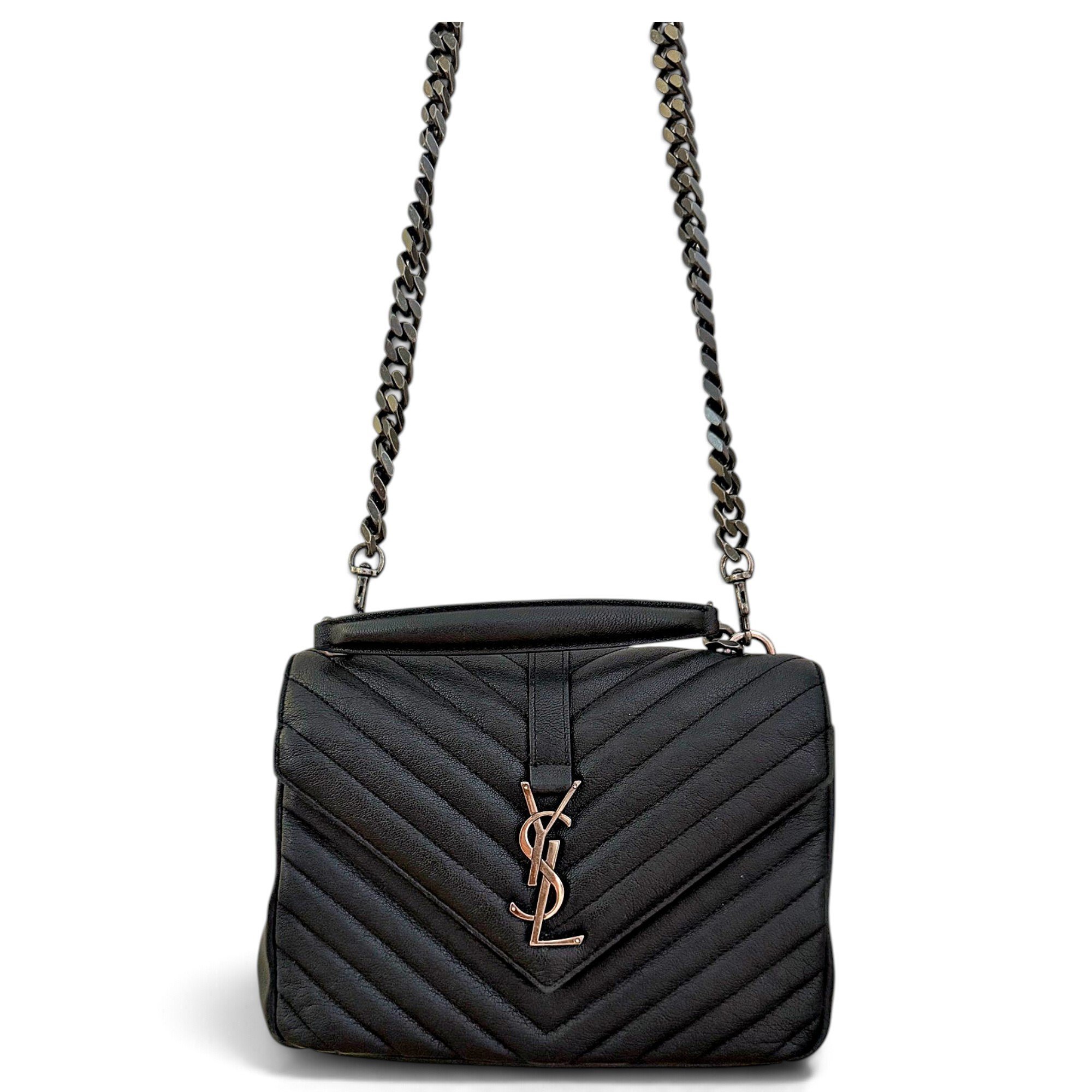 Collége monogramme leather handbag