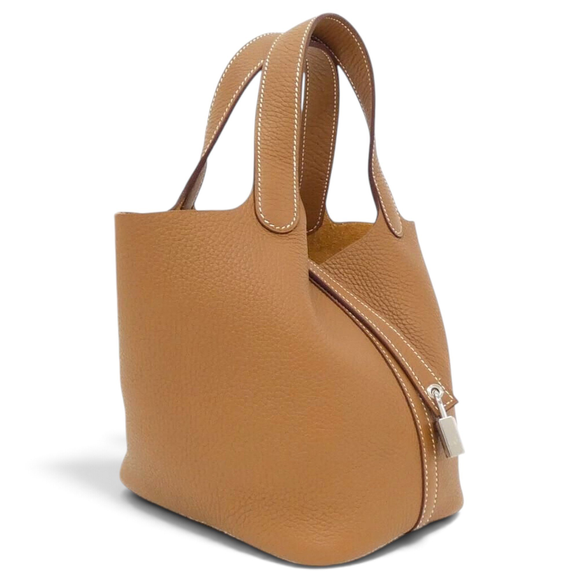 Picotin leather handbag