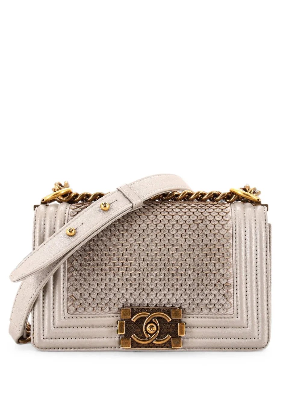 Boy Flap Bag Scaled Lambskin Small crossbody bag