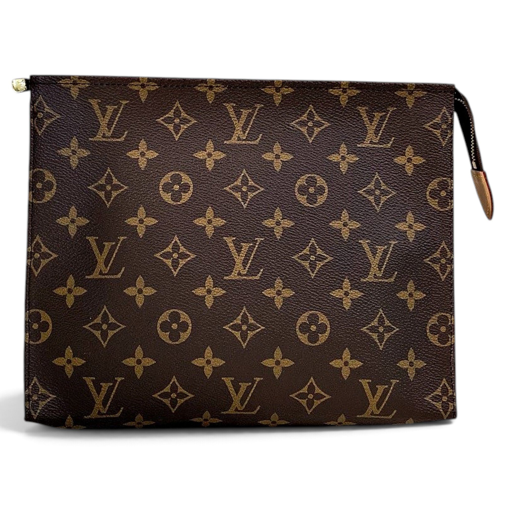 Leather clutch bag
