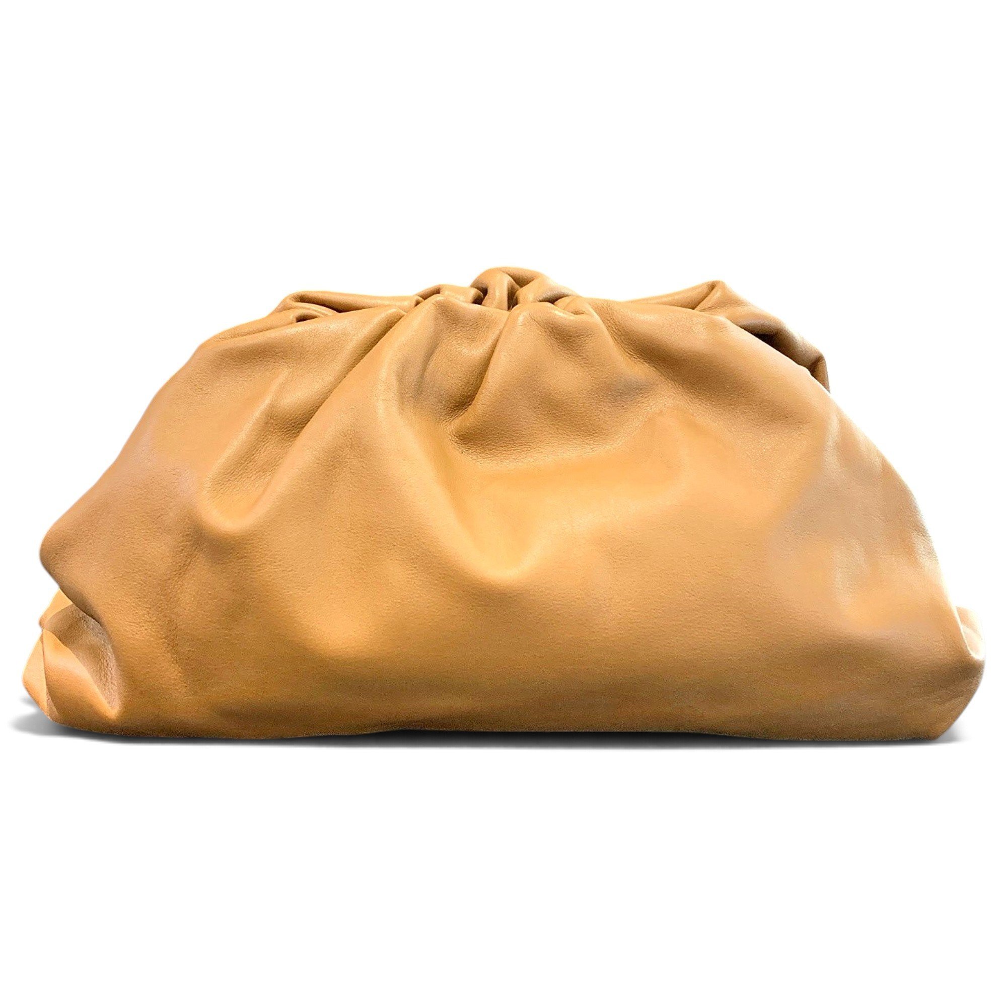 Pouch leather clutch bag