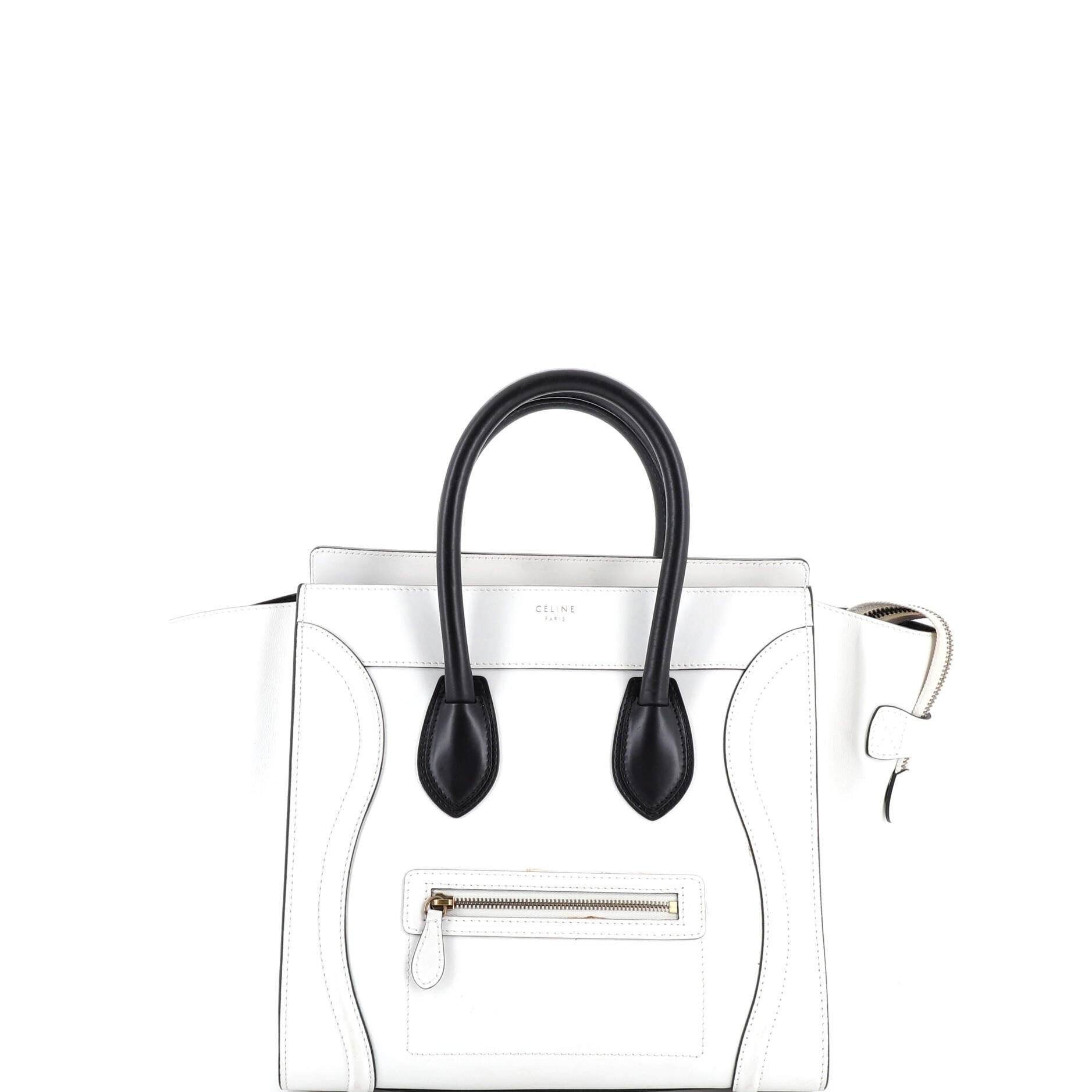 Celine Bicolor Luggage Bag Leather Mini