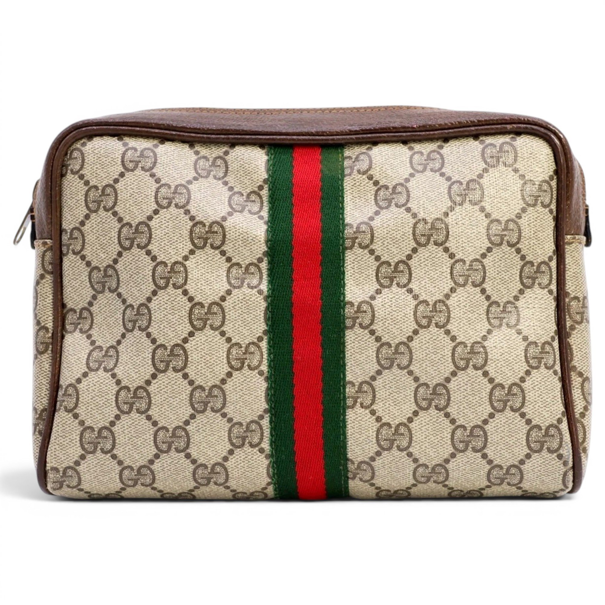Ophidia vinyl clutch bag