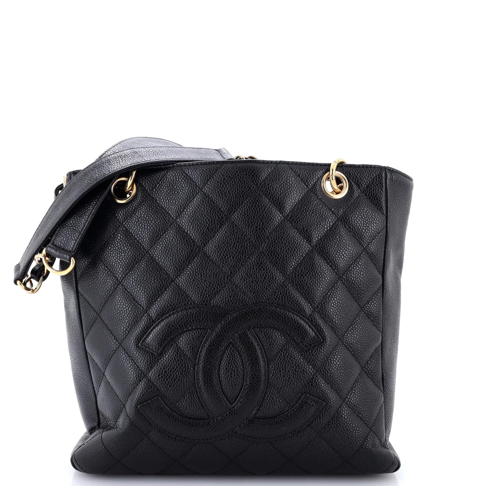 Classic CC Shopping leather tote