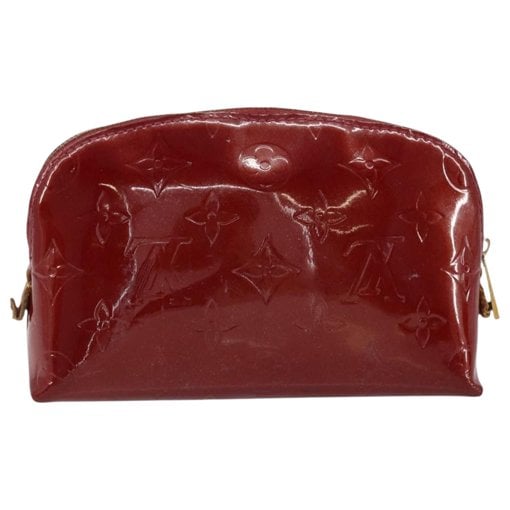 Patent leather vanity case