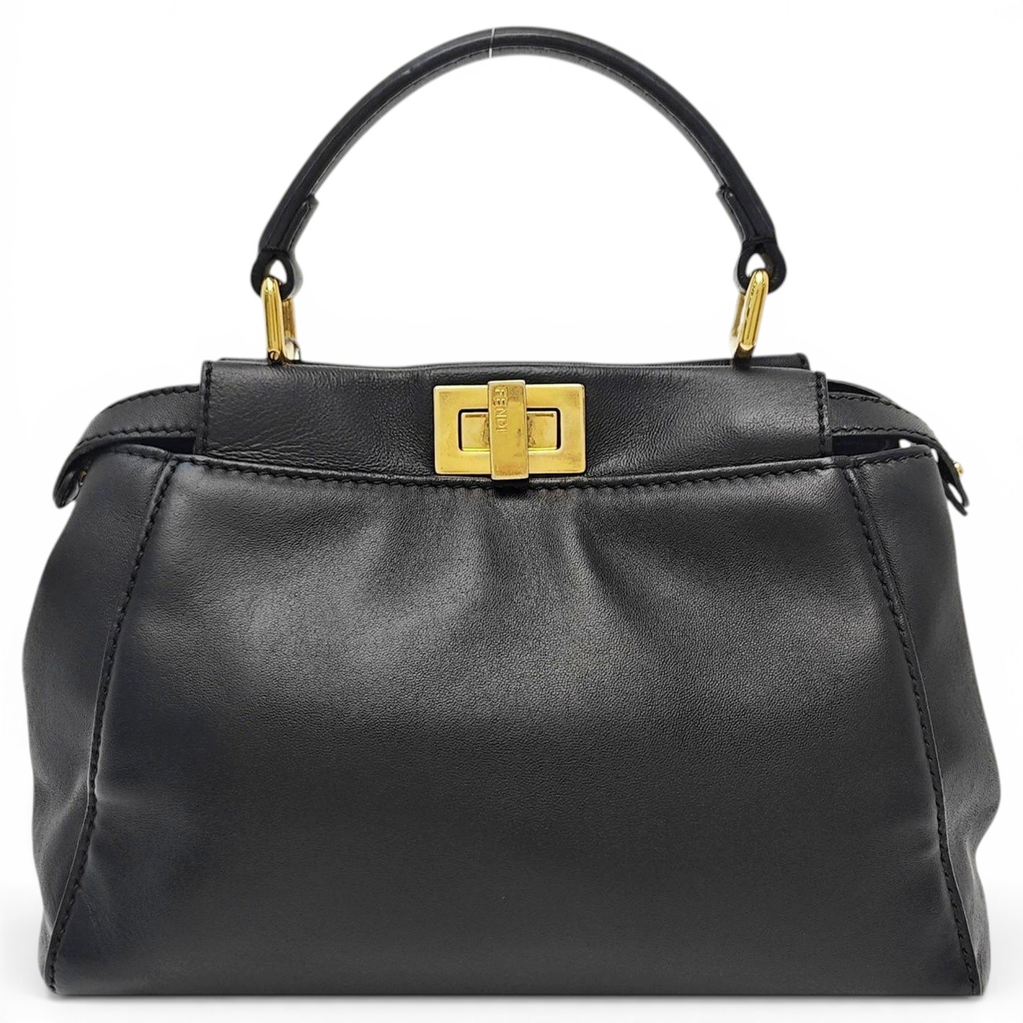 Peekaboo leather handbag