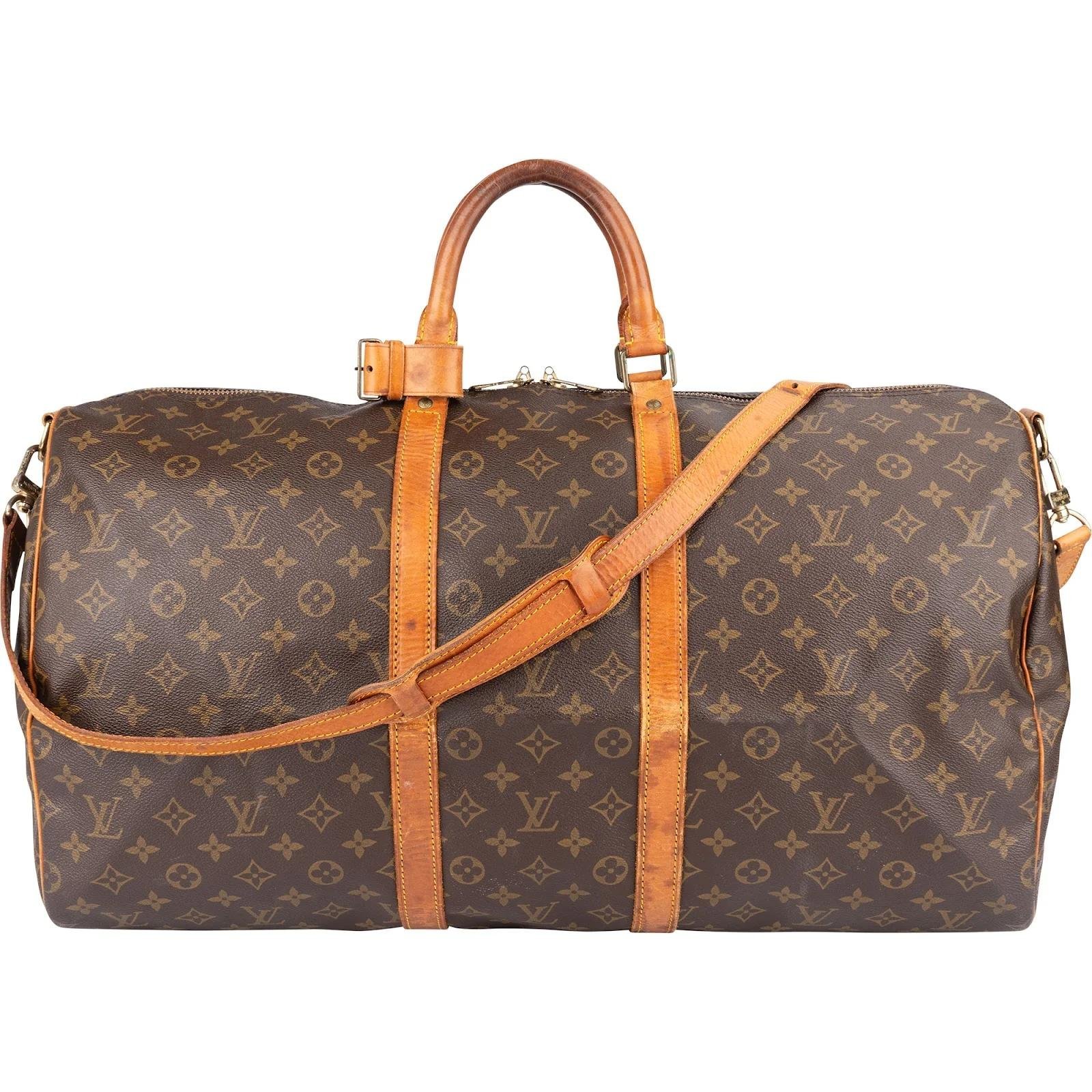 Keepall leather travel bag