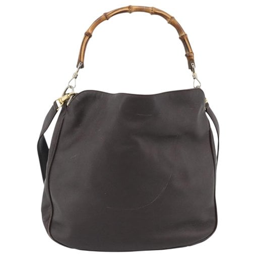 Bamboo leather handbag
