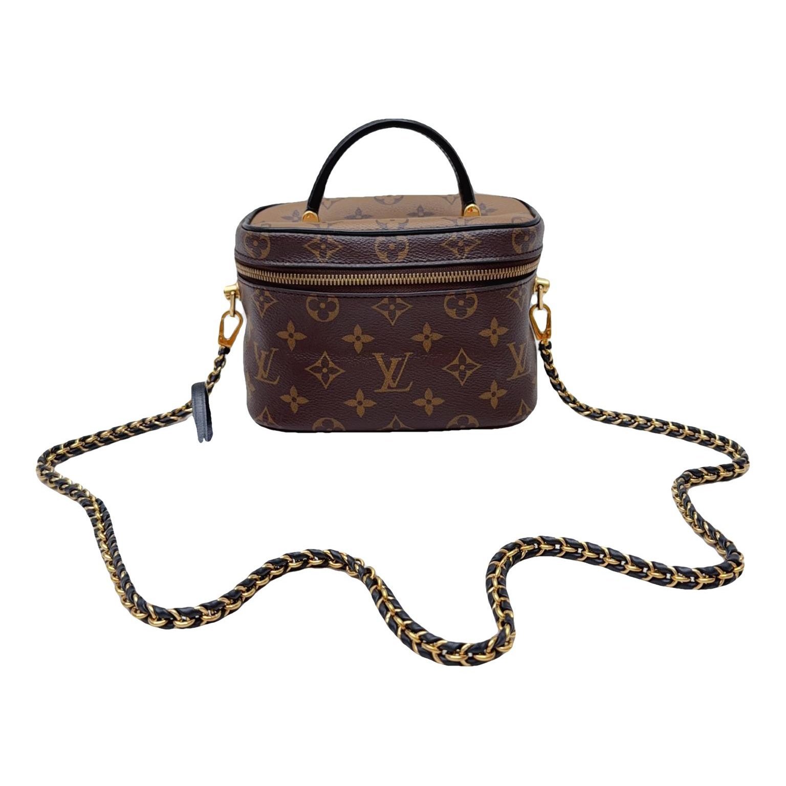 Vanity leather handbag