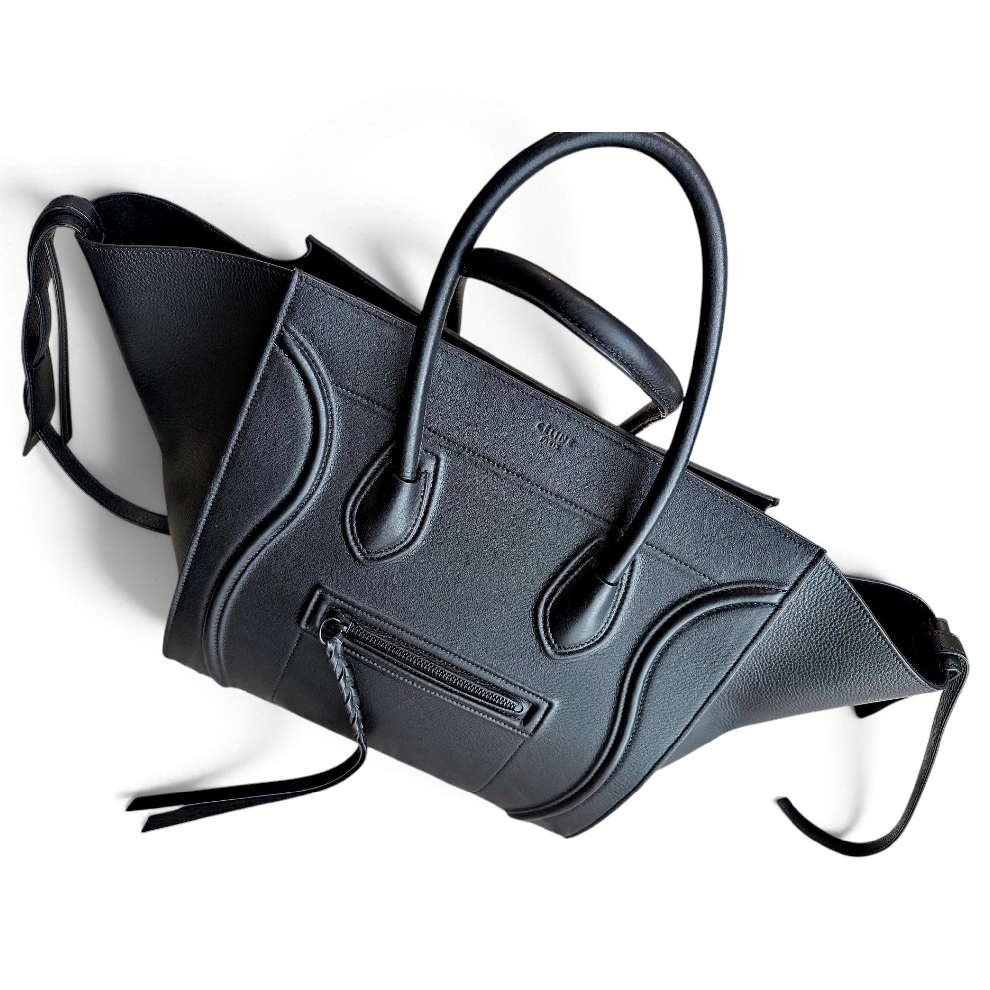 Luggage leather tote