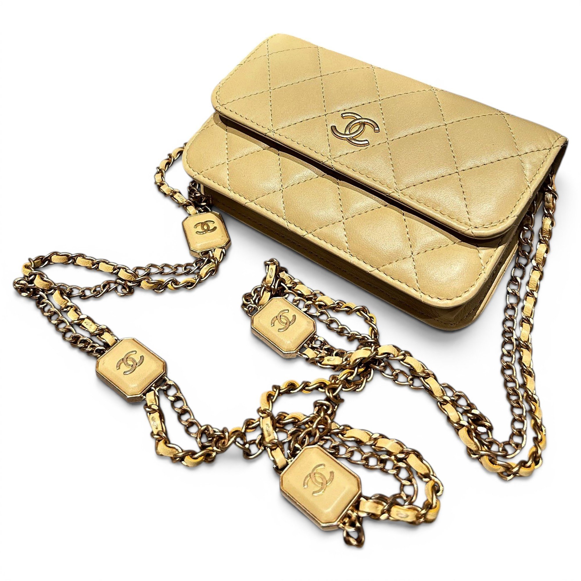 Trendy CC Wallet on Chain leather crossbody bag