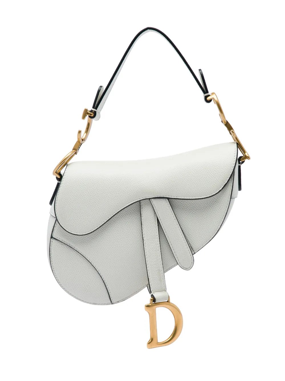 2020 Mini Grained Calfskin Saddle Bag satchel