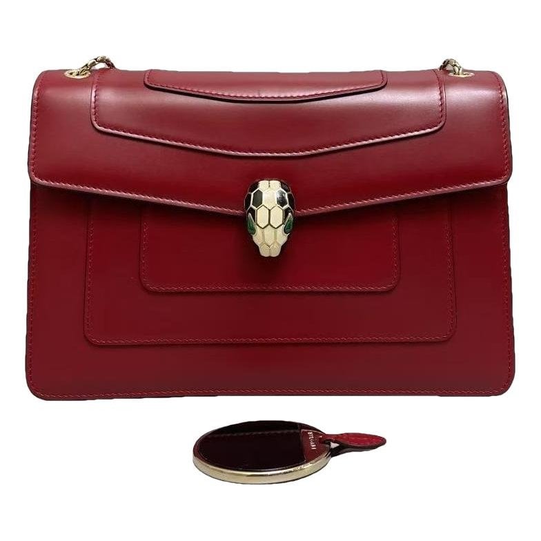Bvlgari Serpenti leather handbag