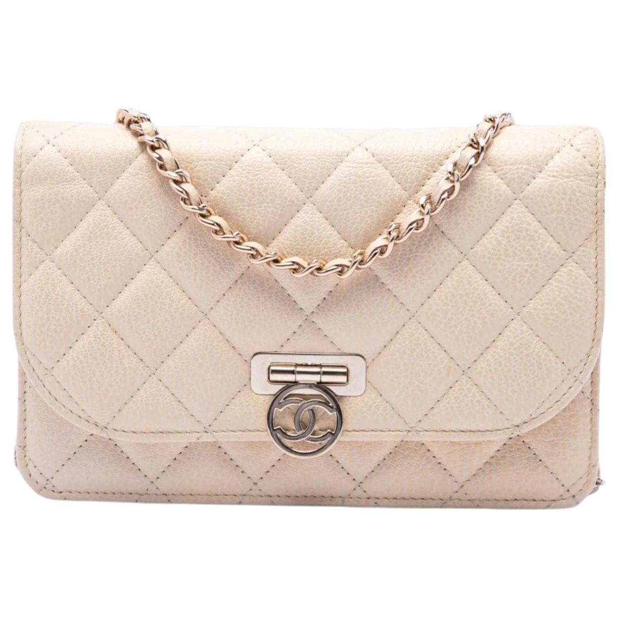 Wallet On Chain leather crossbody bag
