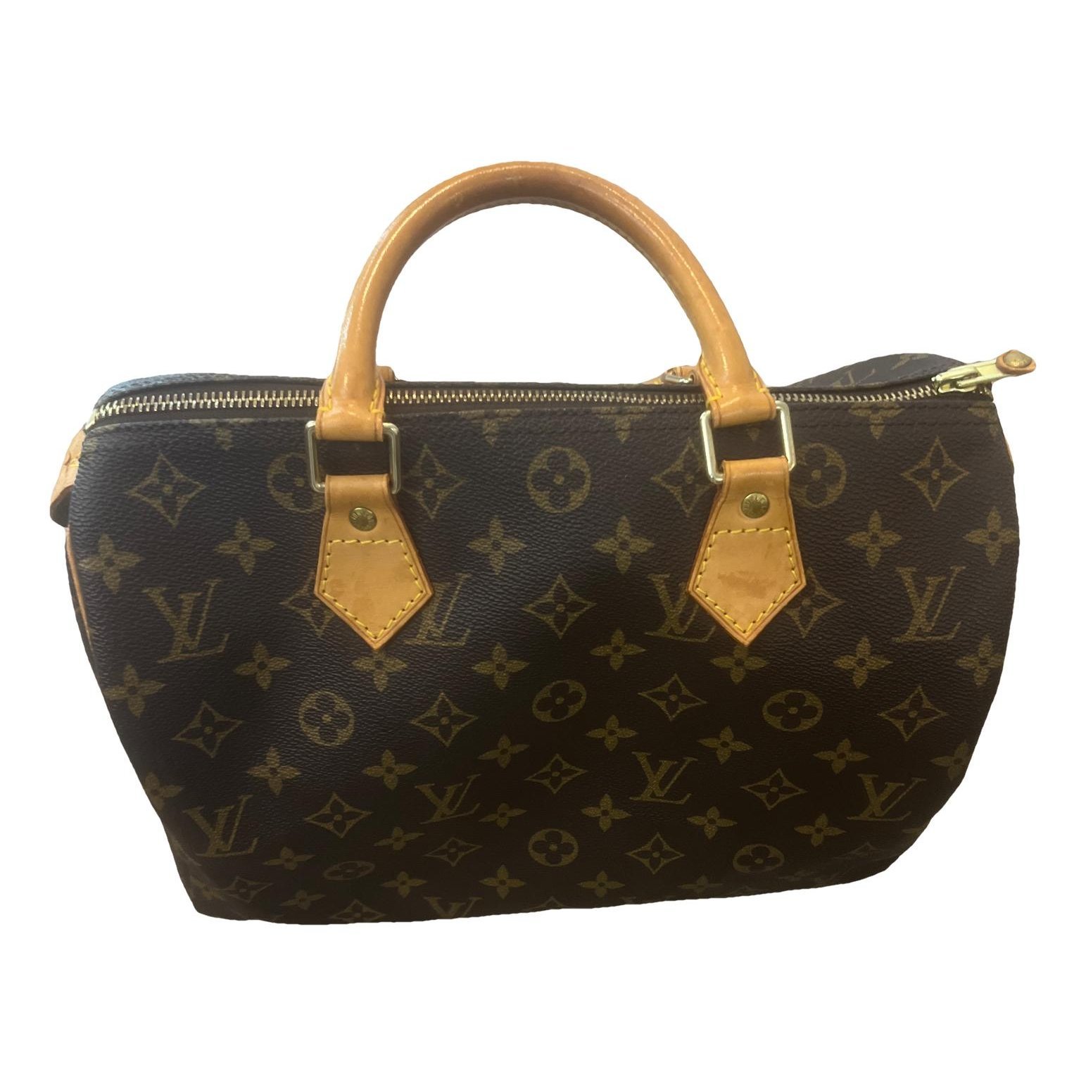 Louis Vuitton Speedy patent leather handbag