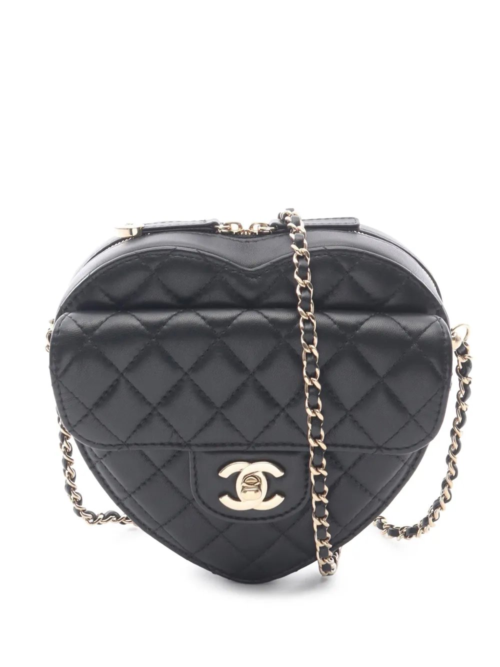 2021-2026 Lambskin CC in Love Heart crossbody bag