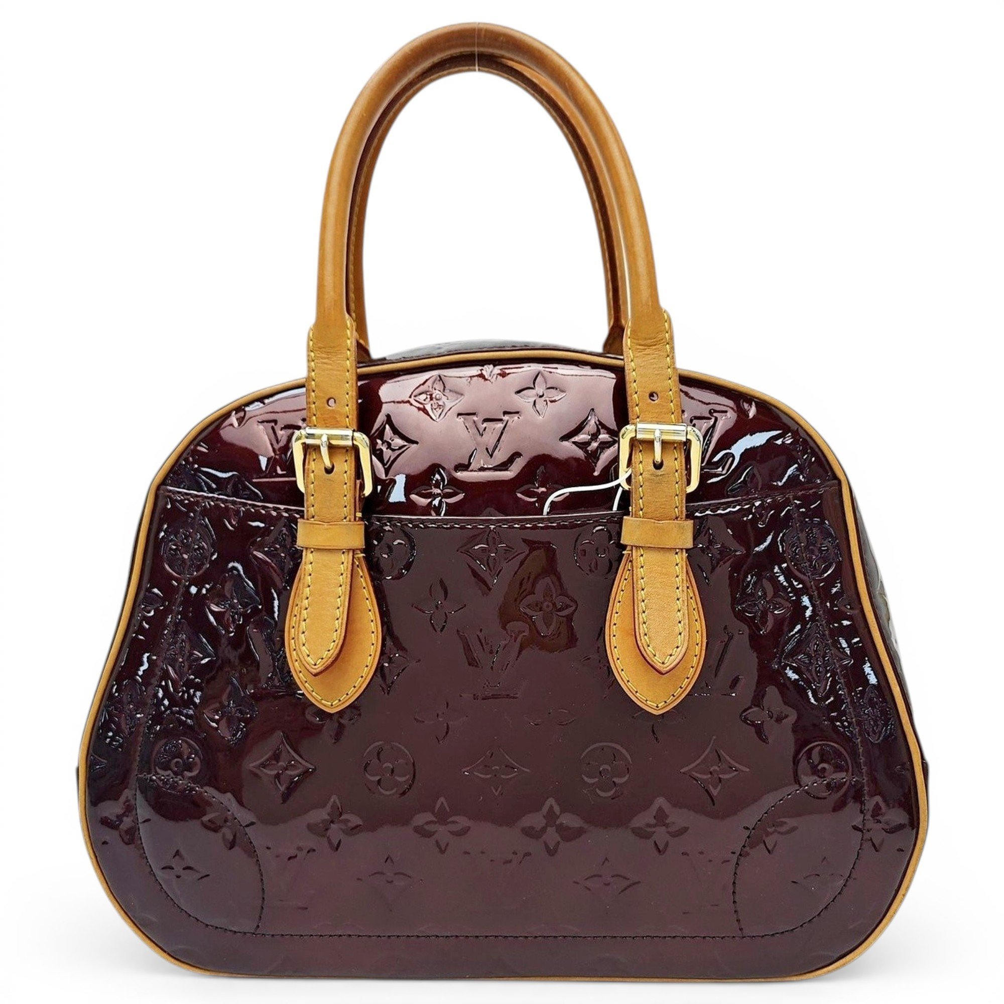 Patent leather handbag