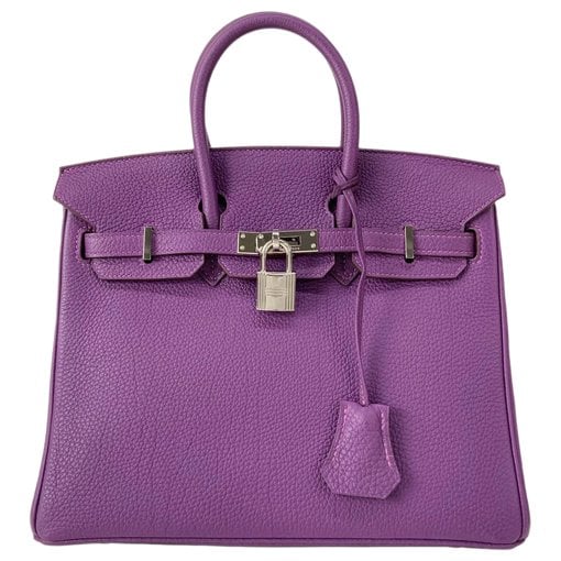Birkin 25 leather handbag