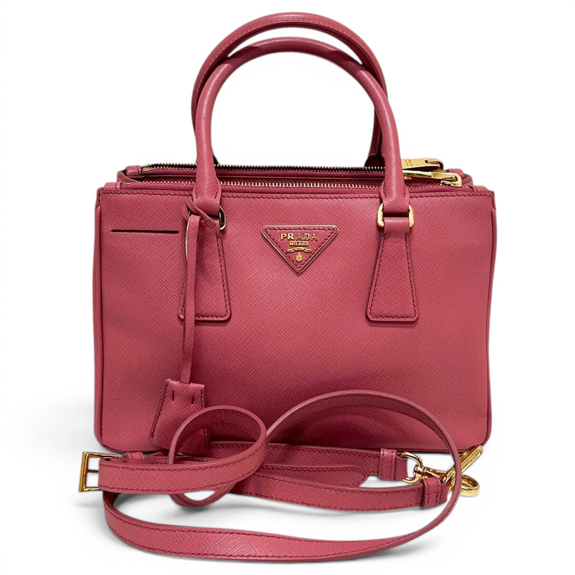 Prada Buckle leather handbag