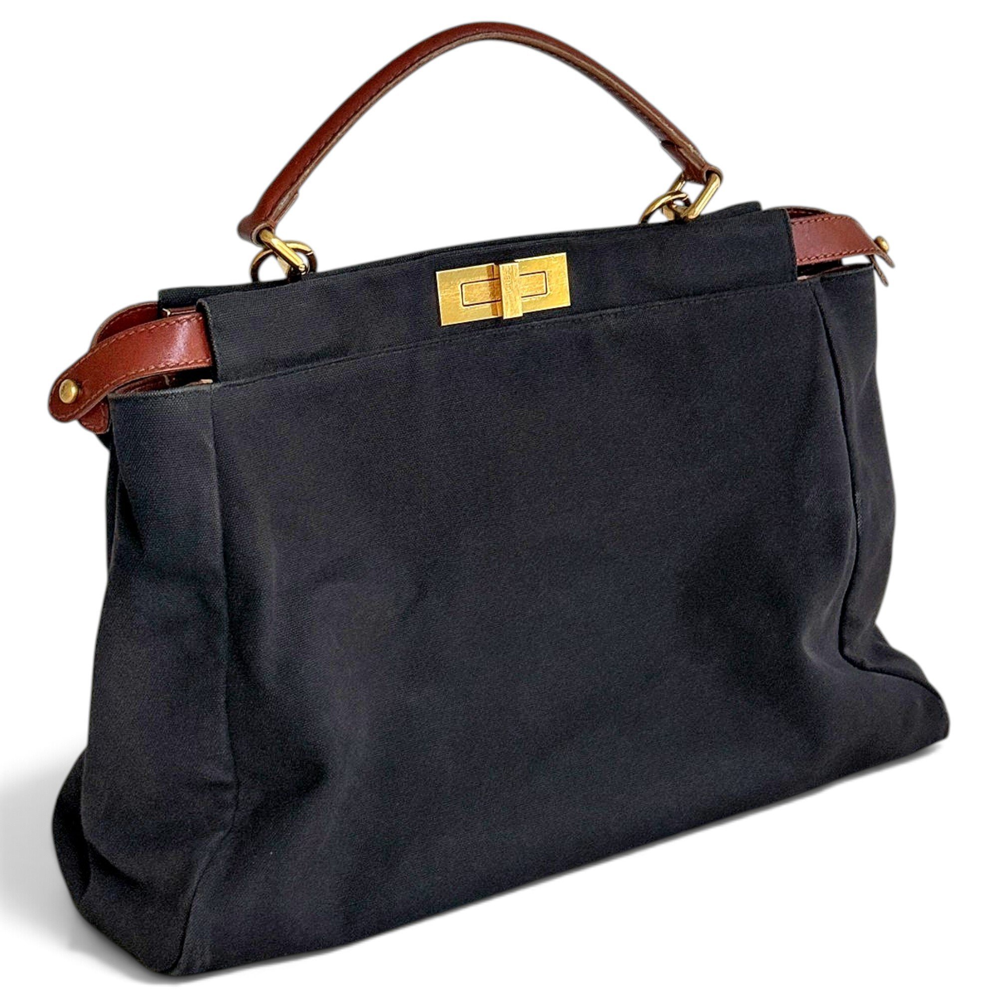 Peekaboo leather handbag