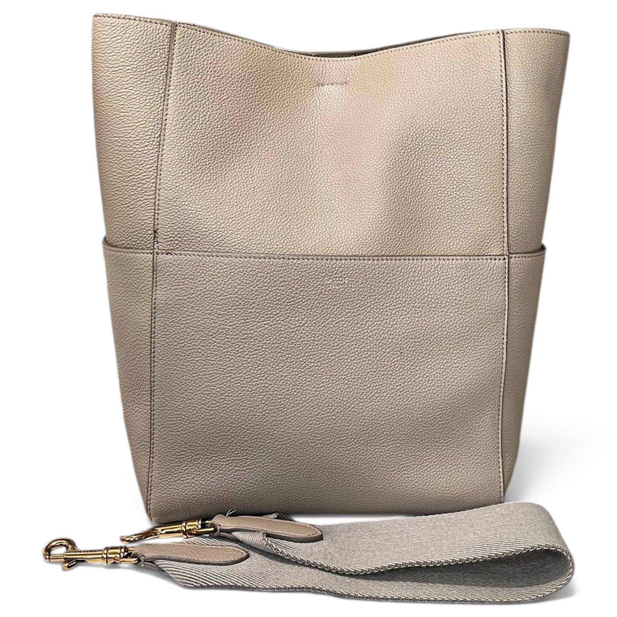 Seau Sangle leather handbag
